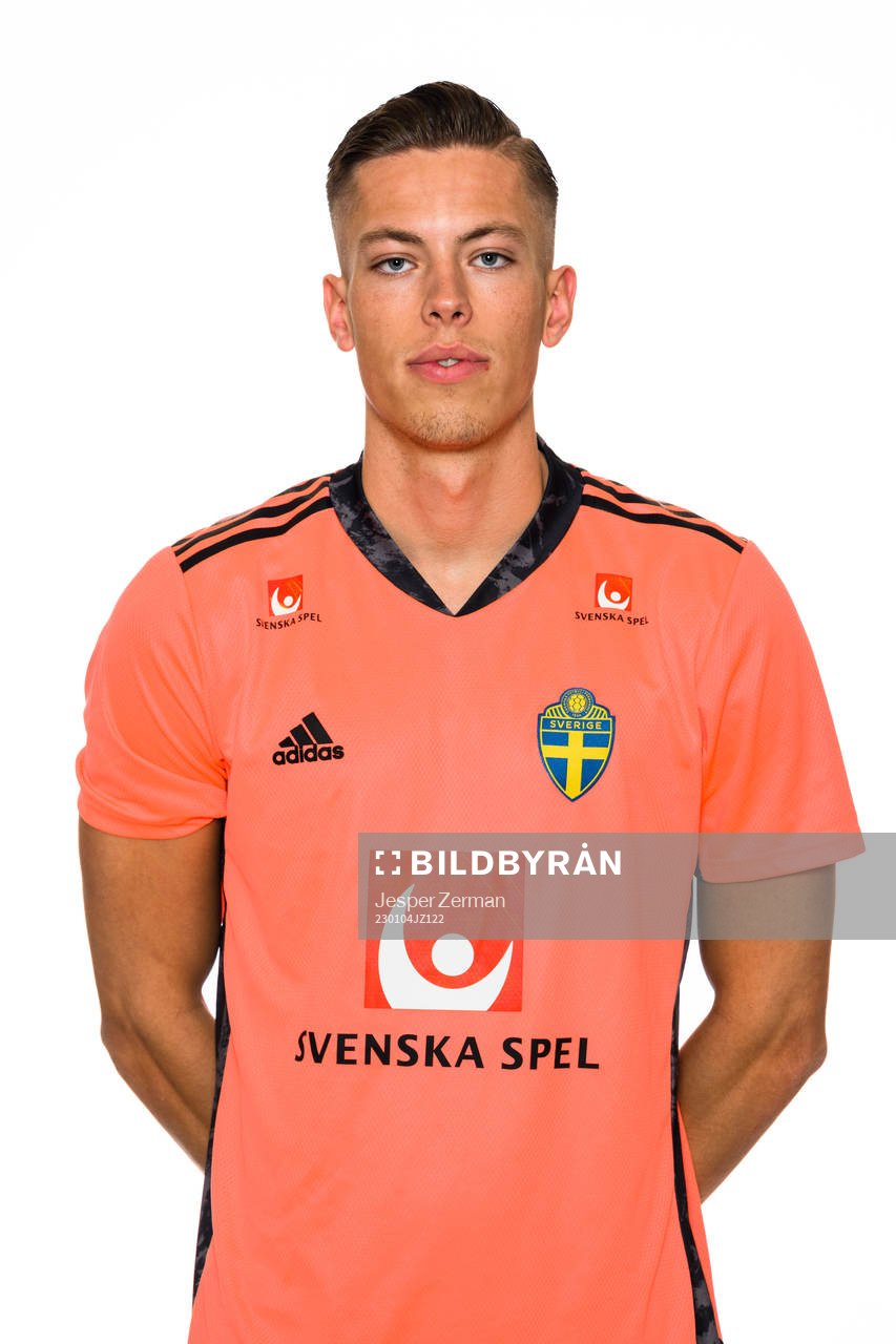 goalkeeper Leopold Wahlstedt of the Swedish men's football