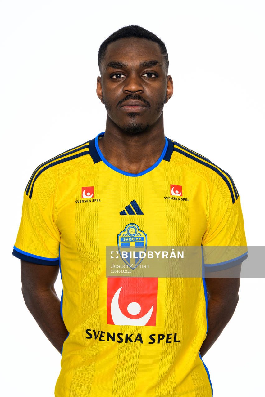 Joel Asoro of the Swedish men's football national team