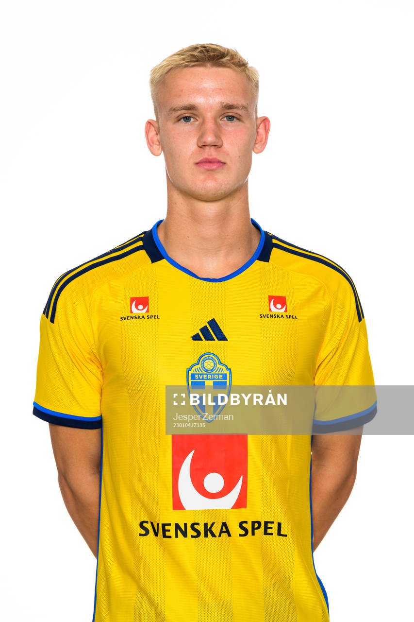 Carl Gustafsson of the Swedish men's football national team
