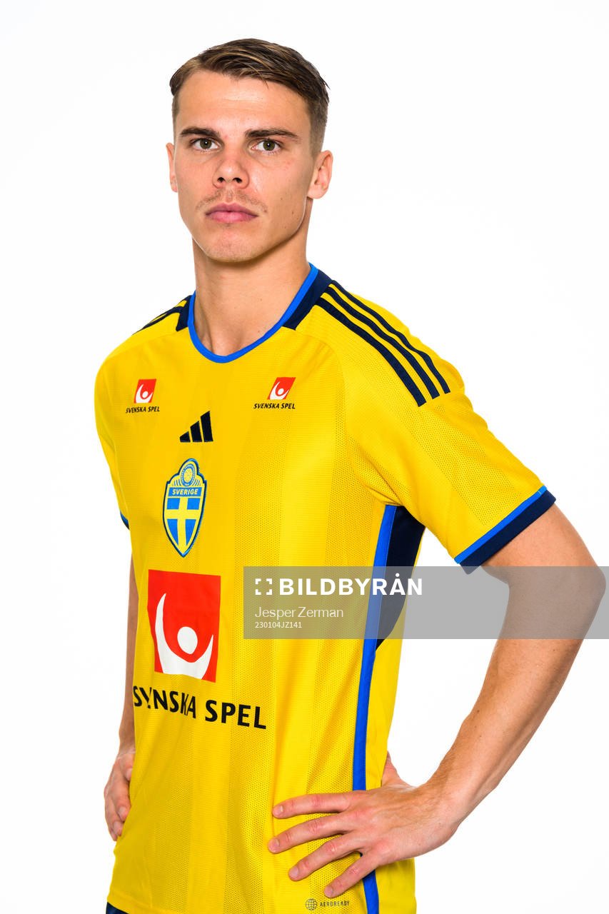 Elias Andersson of the Swedish men's football national team