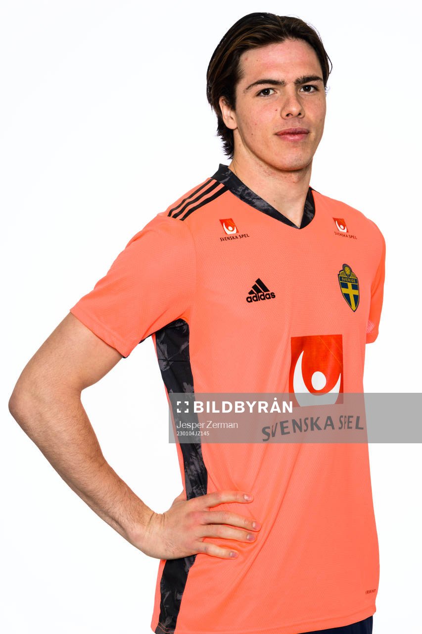 goalkeeper Jacob Widell Zetterström of the Swedish men's