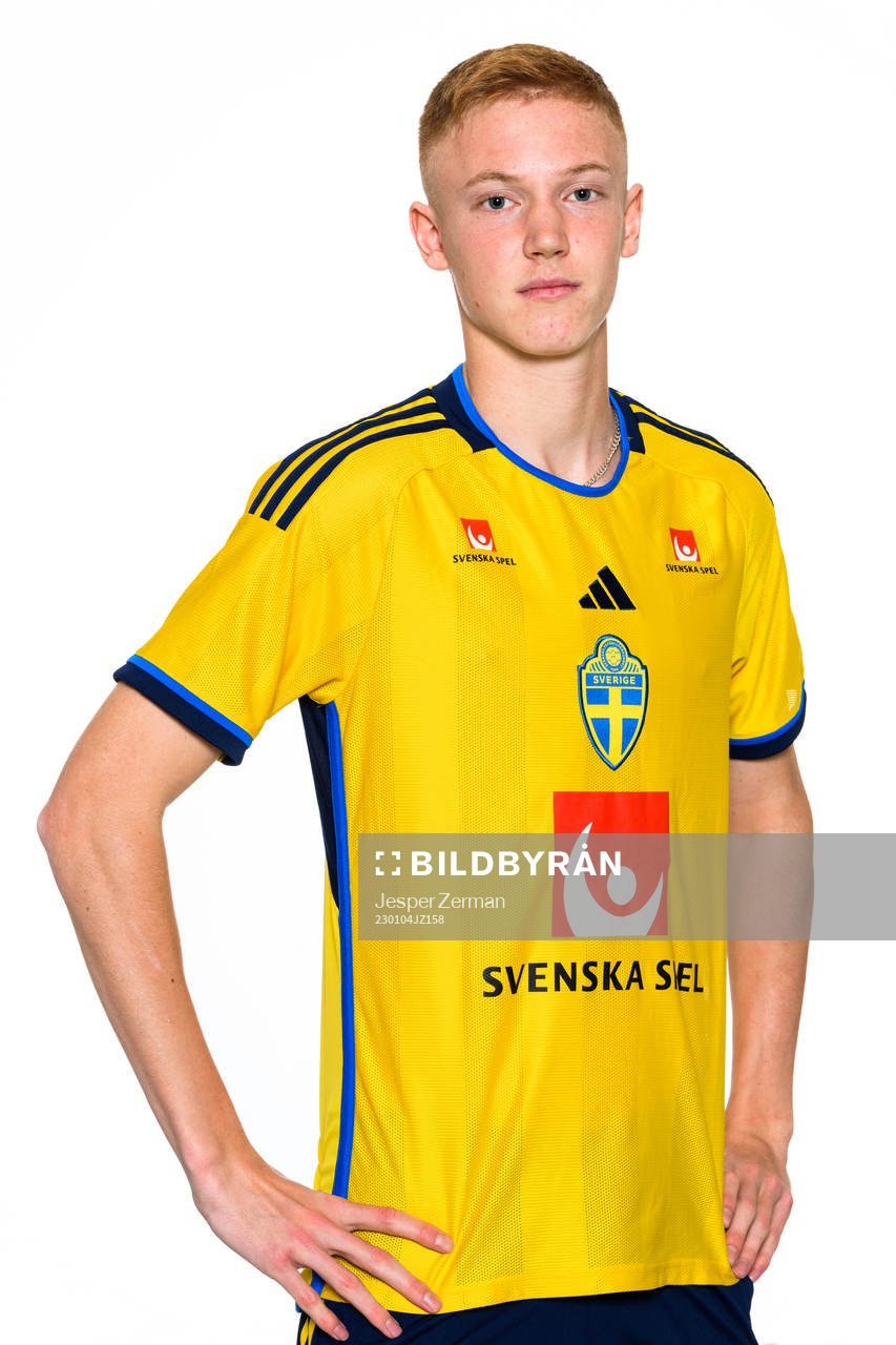 Hugo Larsson of the Swedish men's football national team