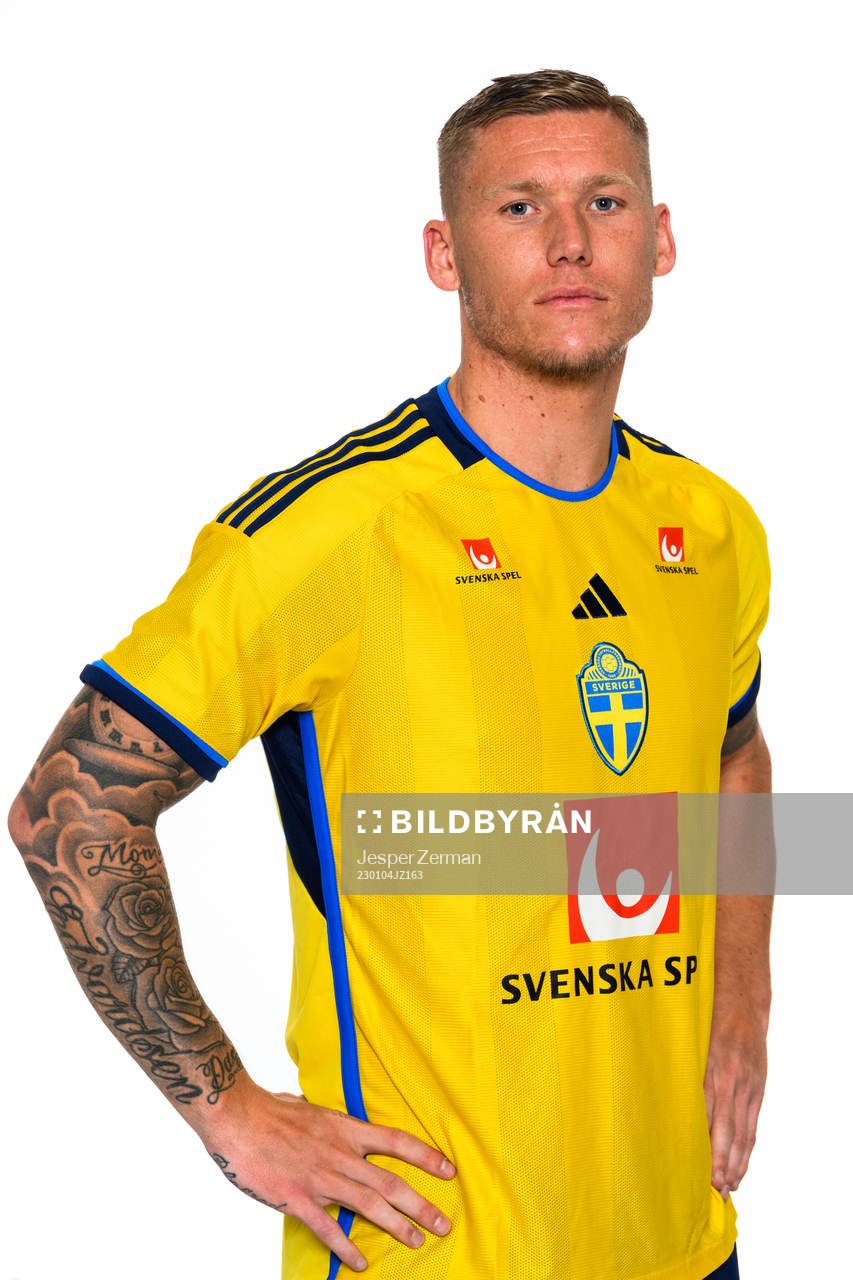 Victor Edvardsen of the Swedish men's football national