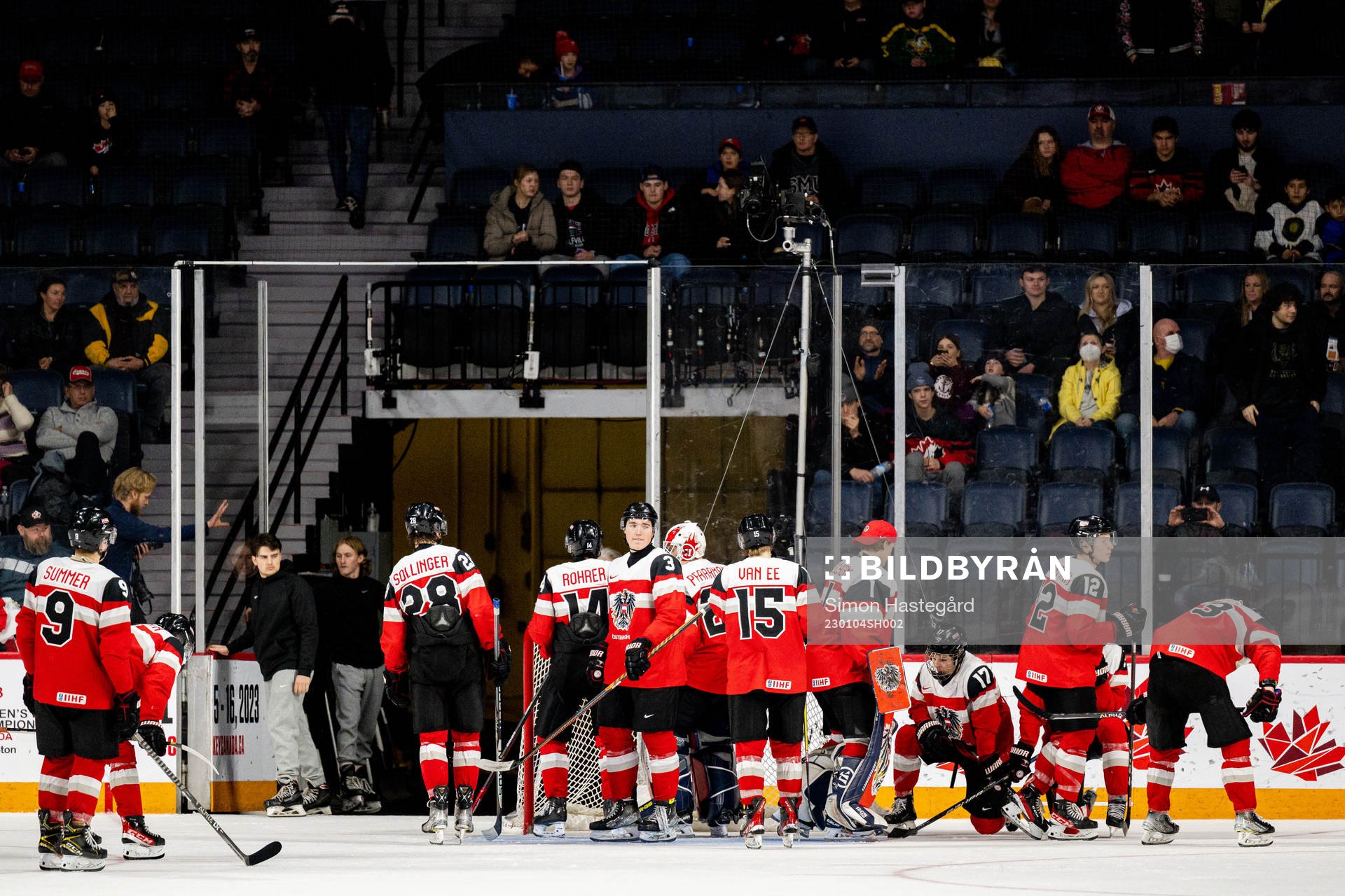 Players of Austria look dejected