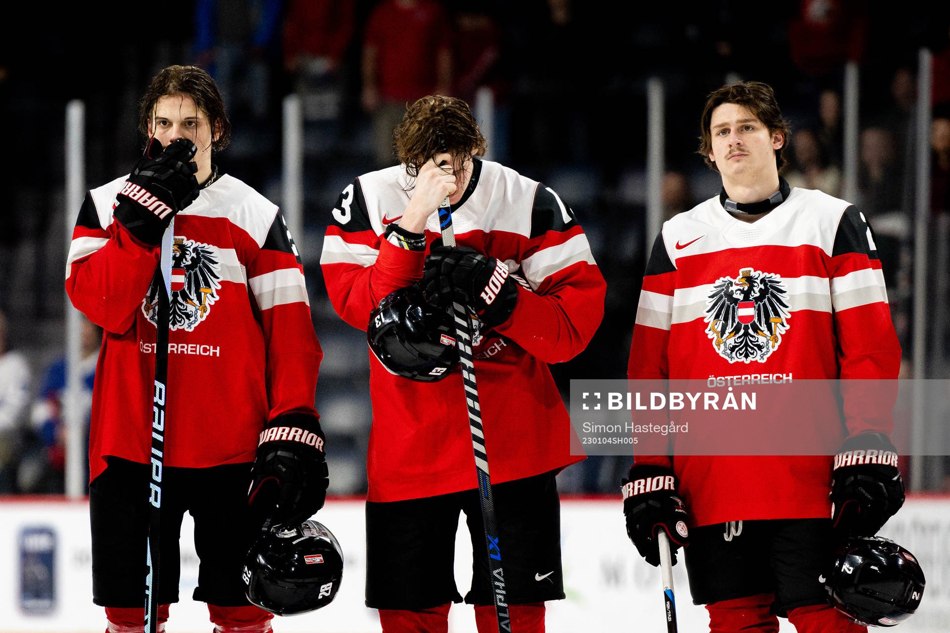 Players of Austria look dejected