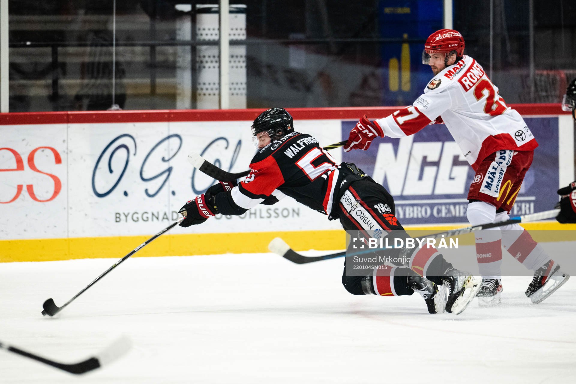 Nybros Sebastian Walfridsson och Troja/Ljungbys William