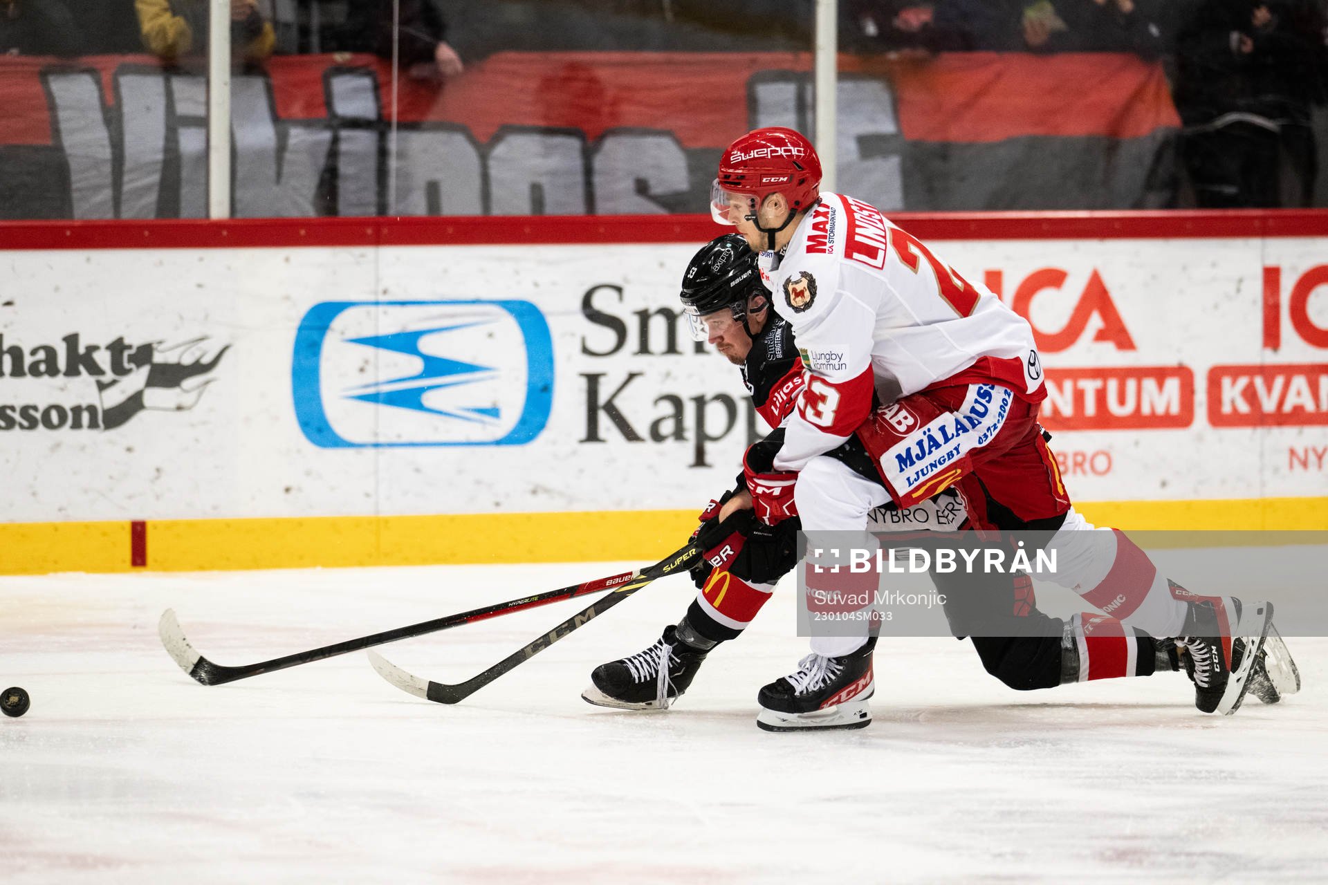 Nybros Jesper Mångs och Troja/Ljungbys Axel Lindström