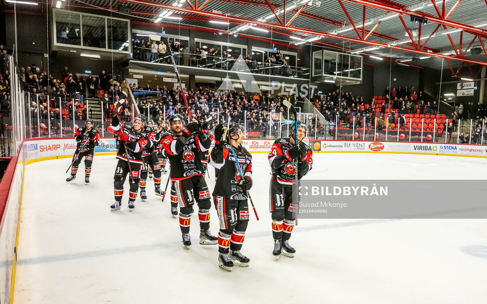 Nybros spelare jublar
