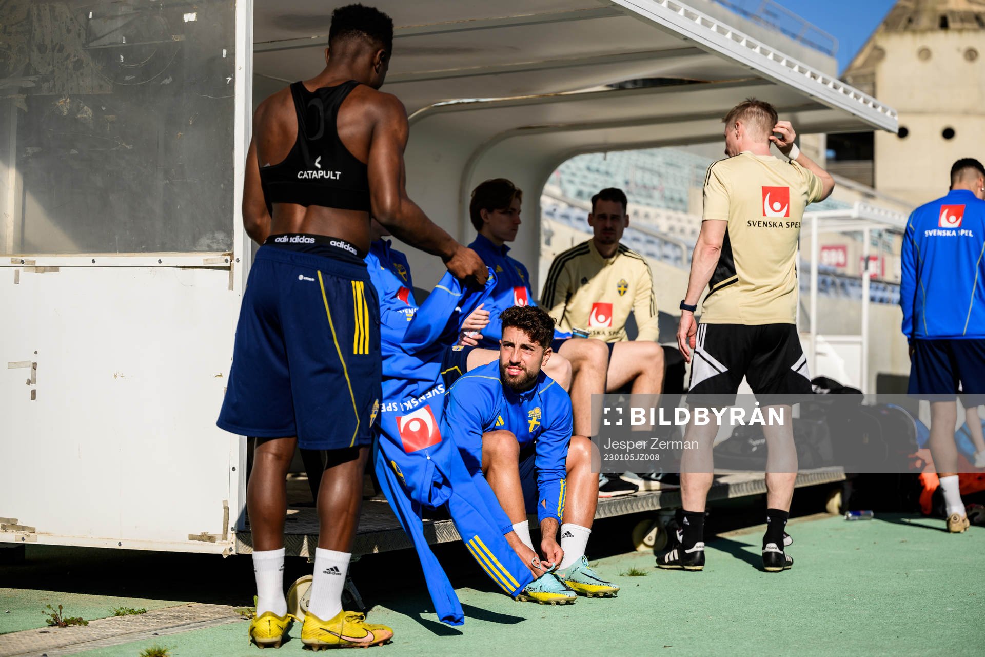 Josafat Mendes and Moustafa Zeidan of the Swedish men's