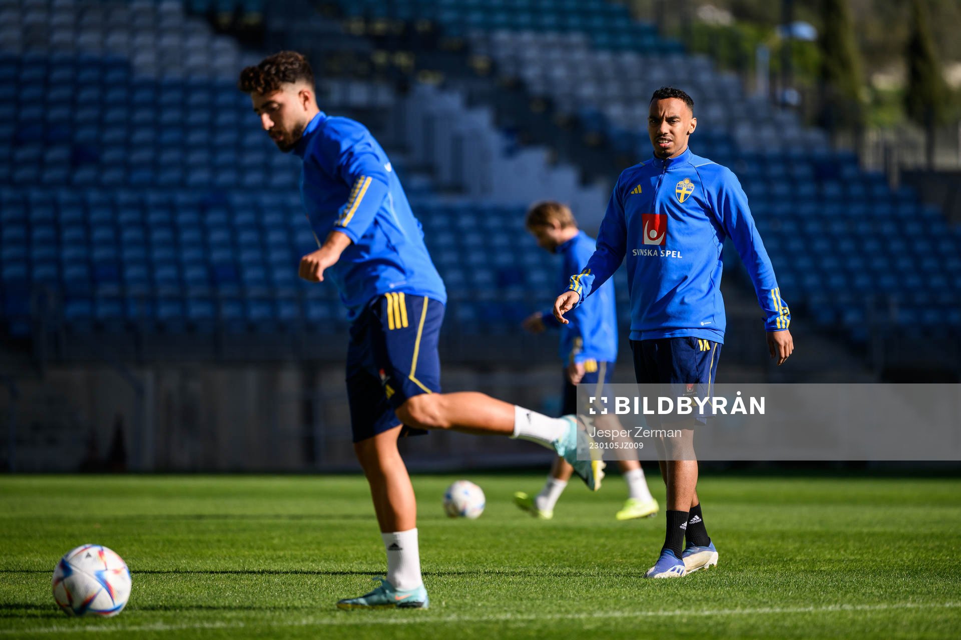 Moustafa Zeidan and Bilal Hussein of the Swedish men's