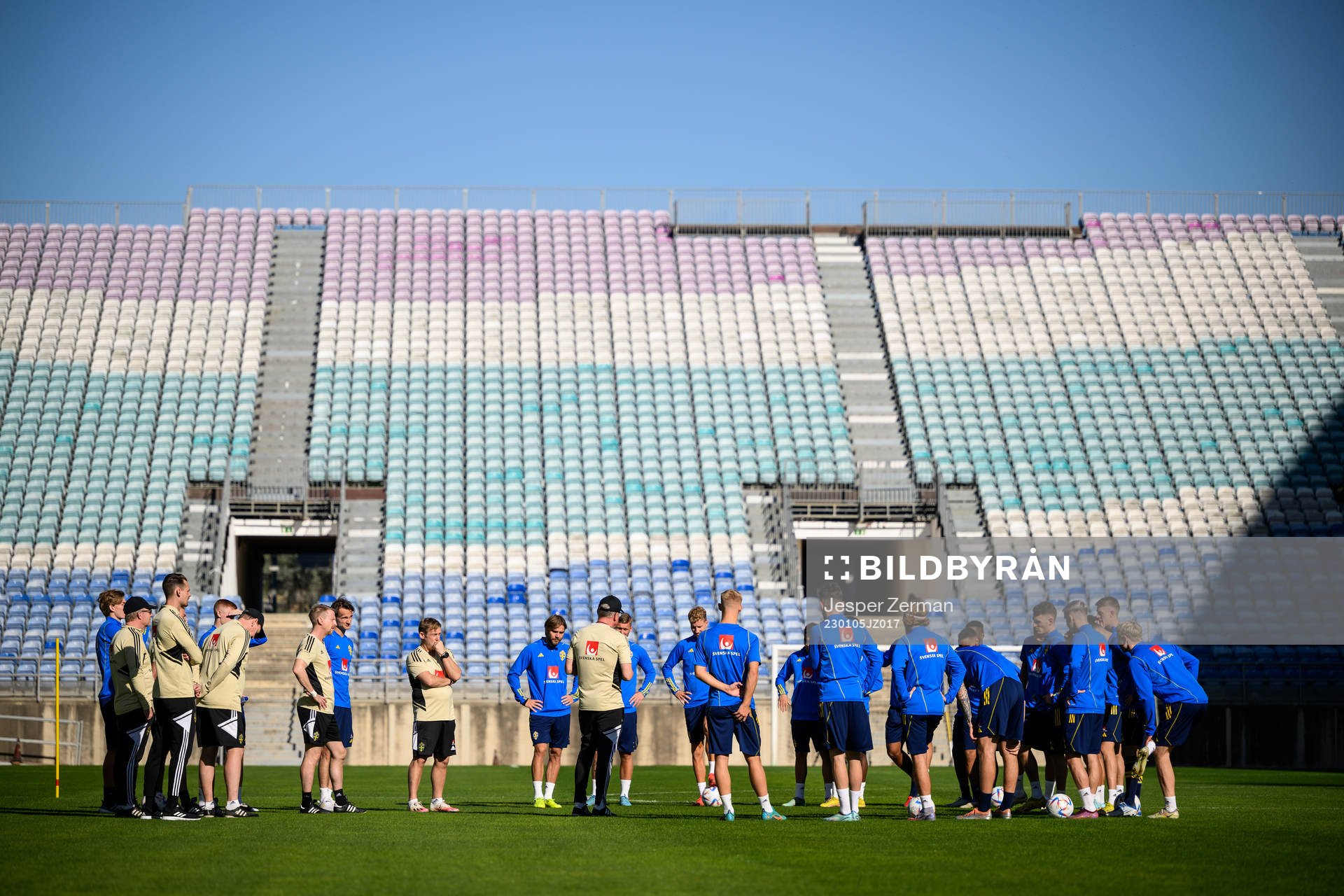 Players and coaches of the Swedish men's football national