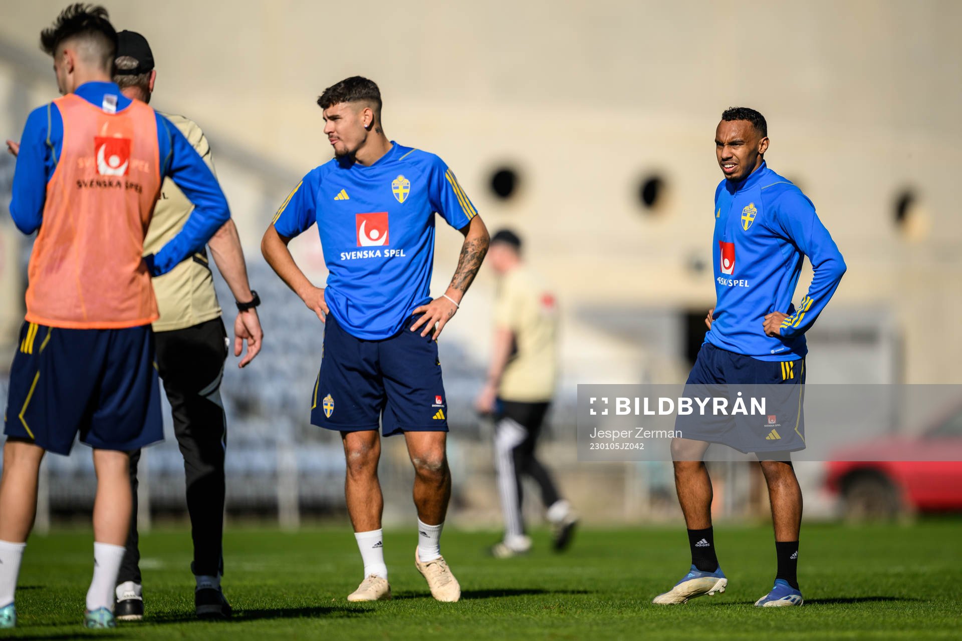 Edvin Kurtulus and Bilal Hussein of the Swedish men's