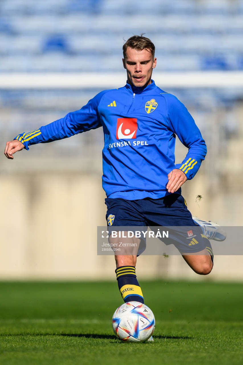 Elias Andersson of the Swedish men's football national team