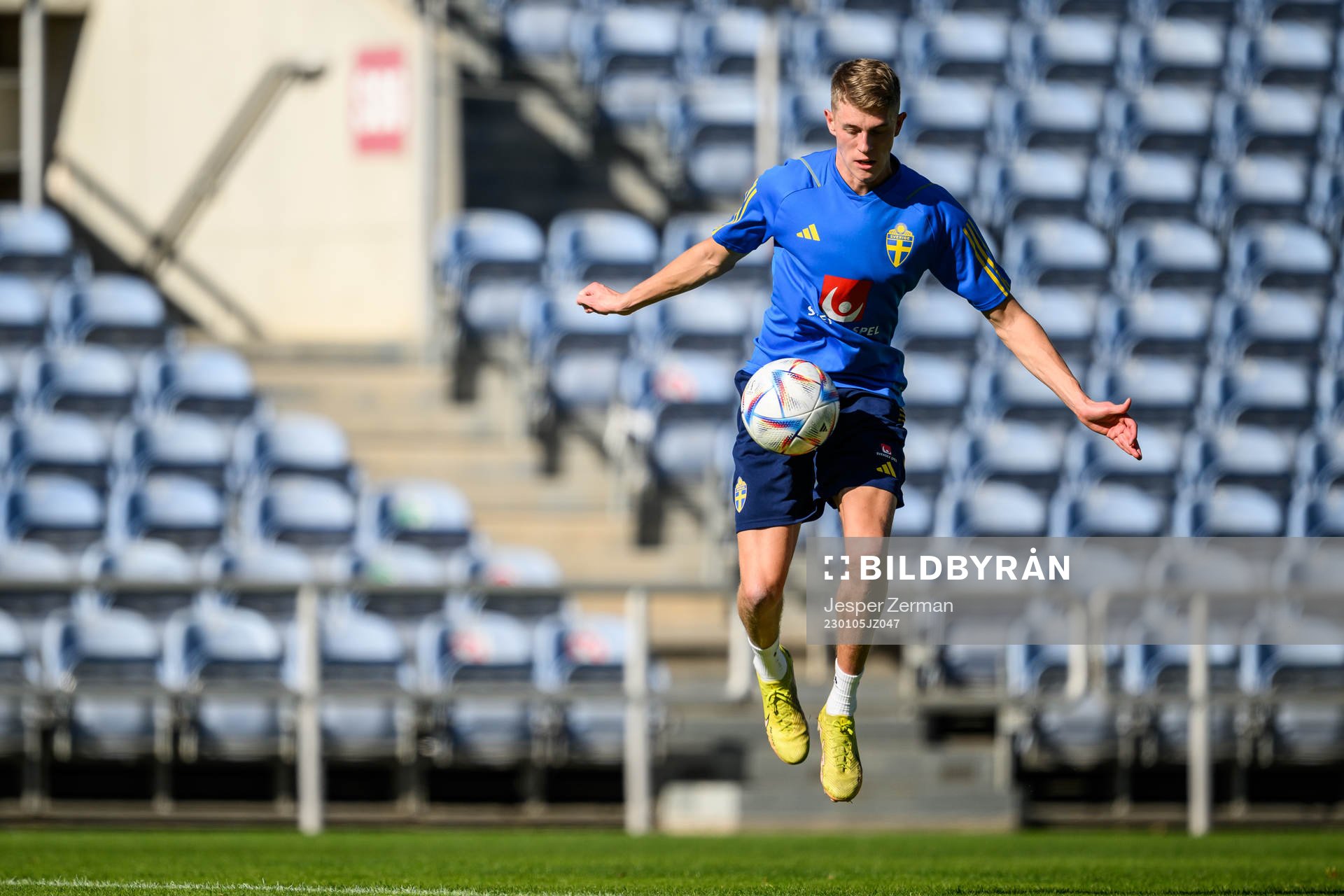 Alexander Bernhardsson of the Swedish men's football