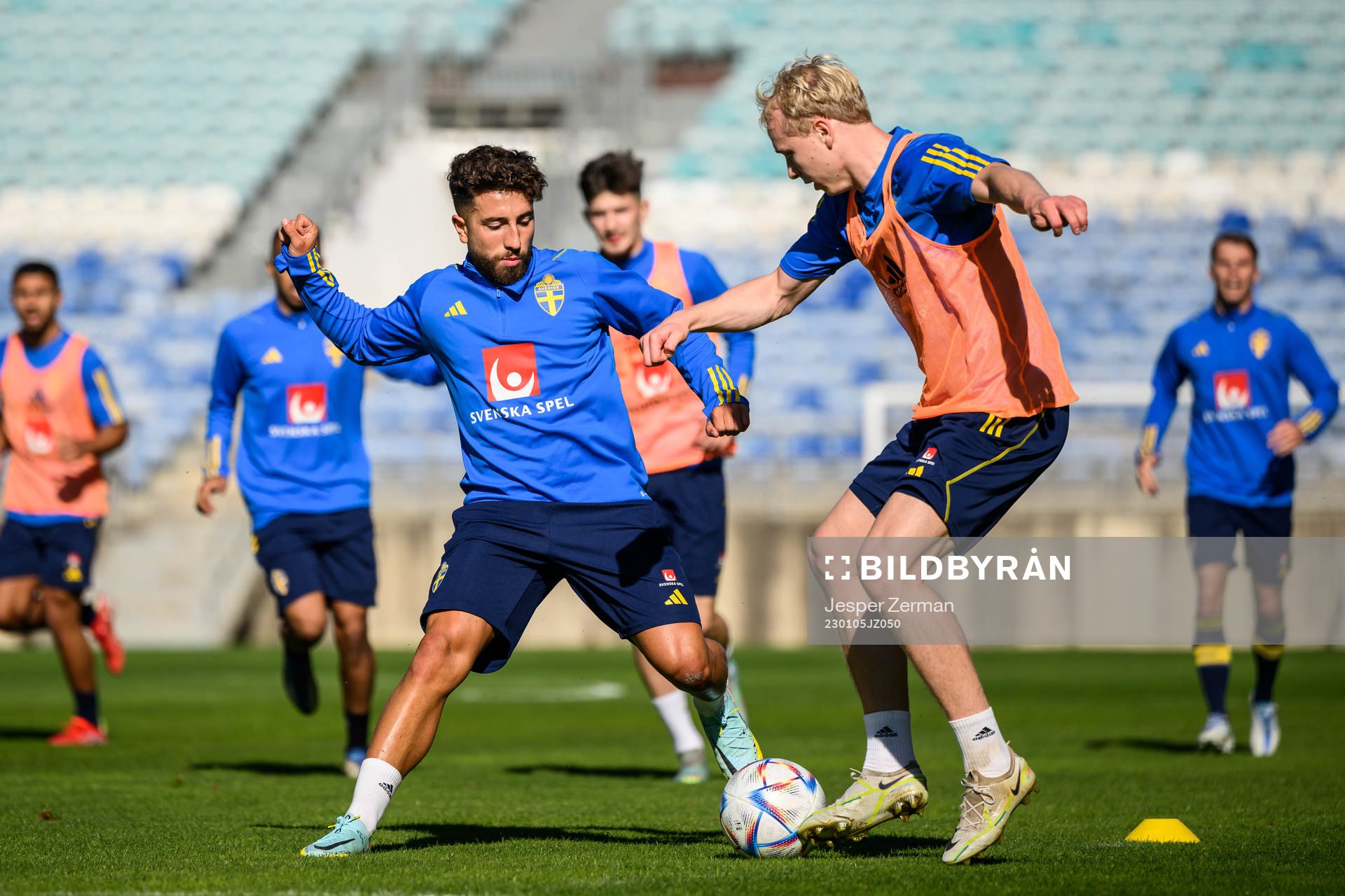 Moustafa Zeidan and André Boman of the Swedish men's