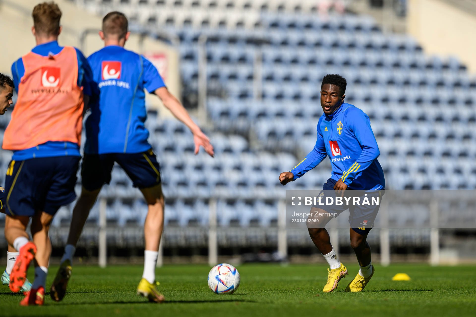 Josafat Mendes of the Swedish men's football national team