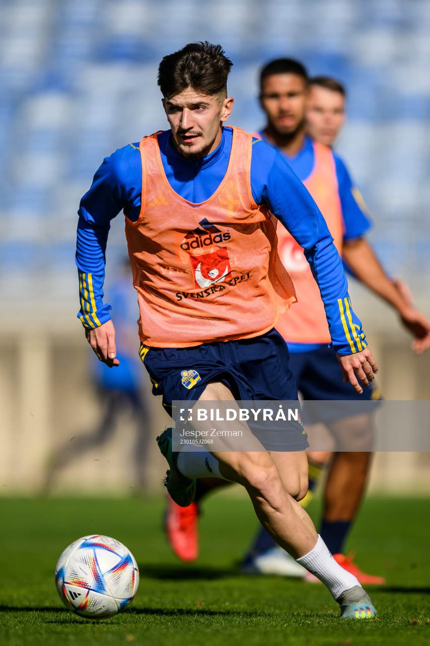Armin Gigovic of the Swedish men's football national team