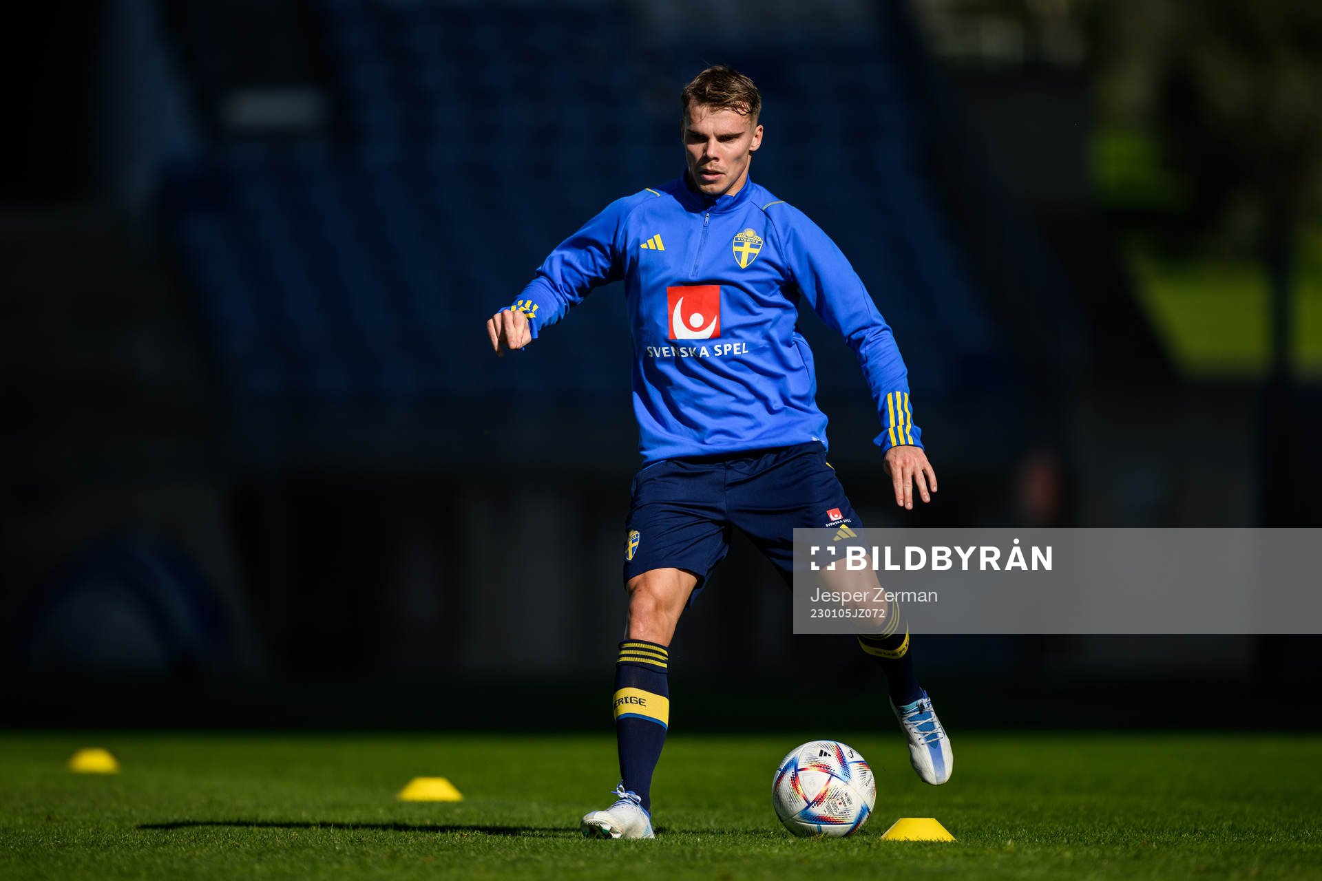Elias Andersson of the Swedish men's football national team