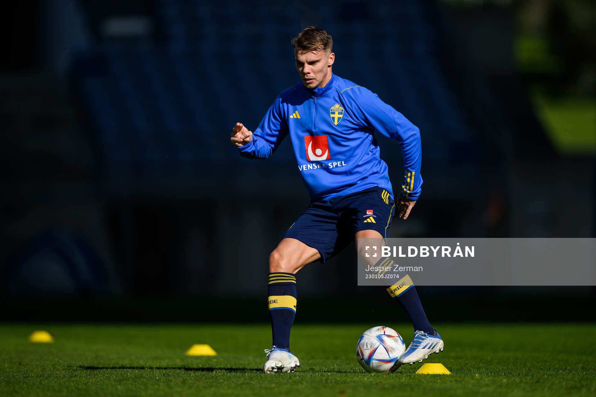 Elias Andersson of the Swedish men's football national team