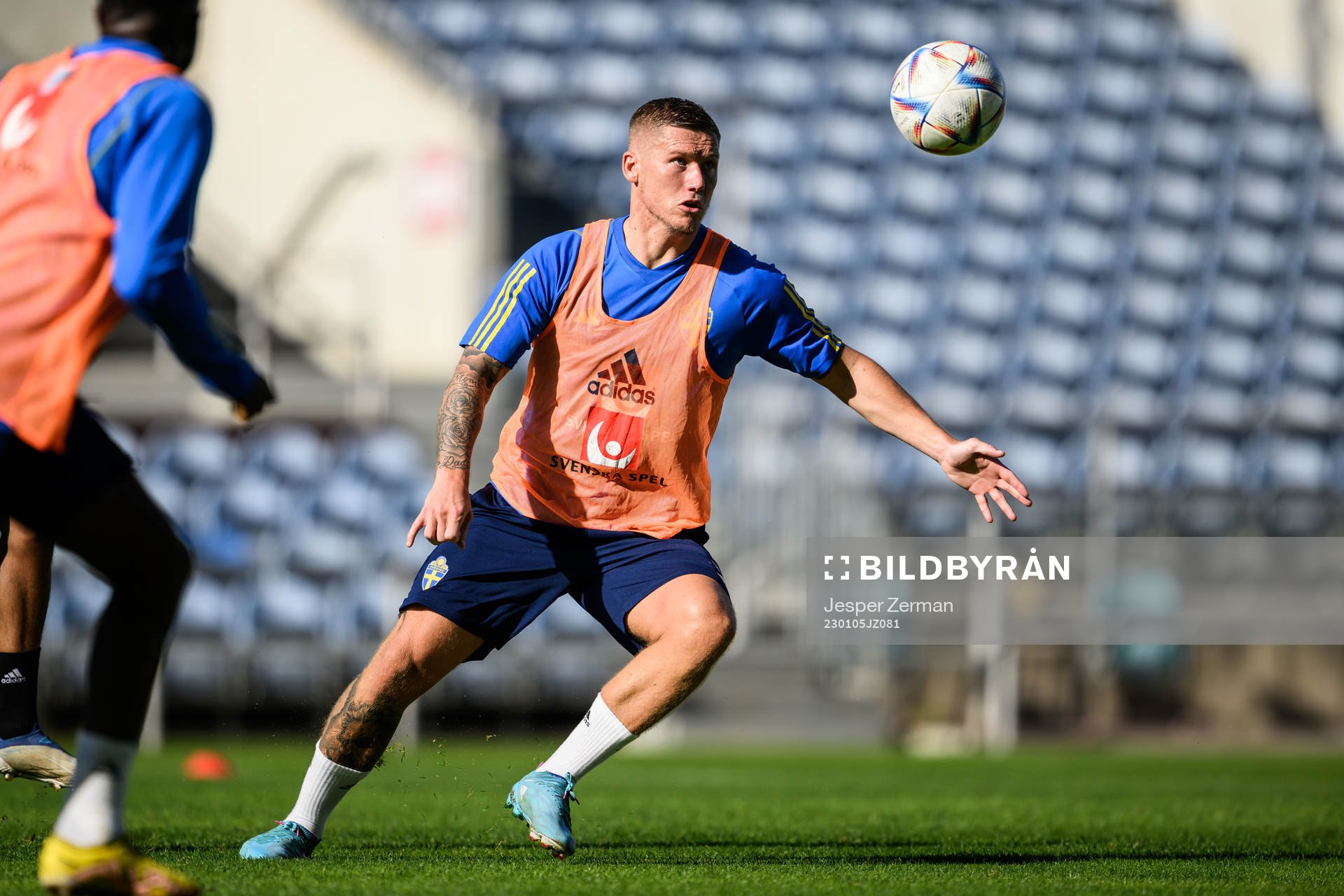Victor Edvardsen of the Swedish men's football national
