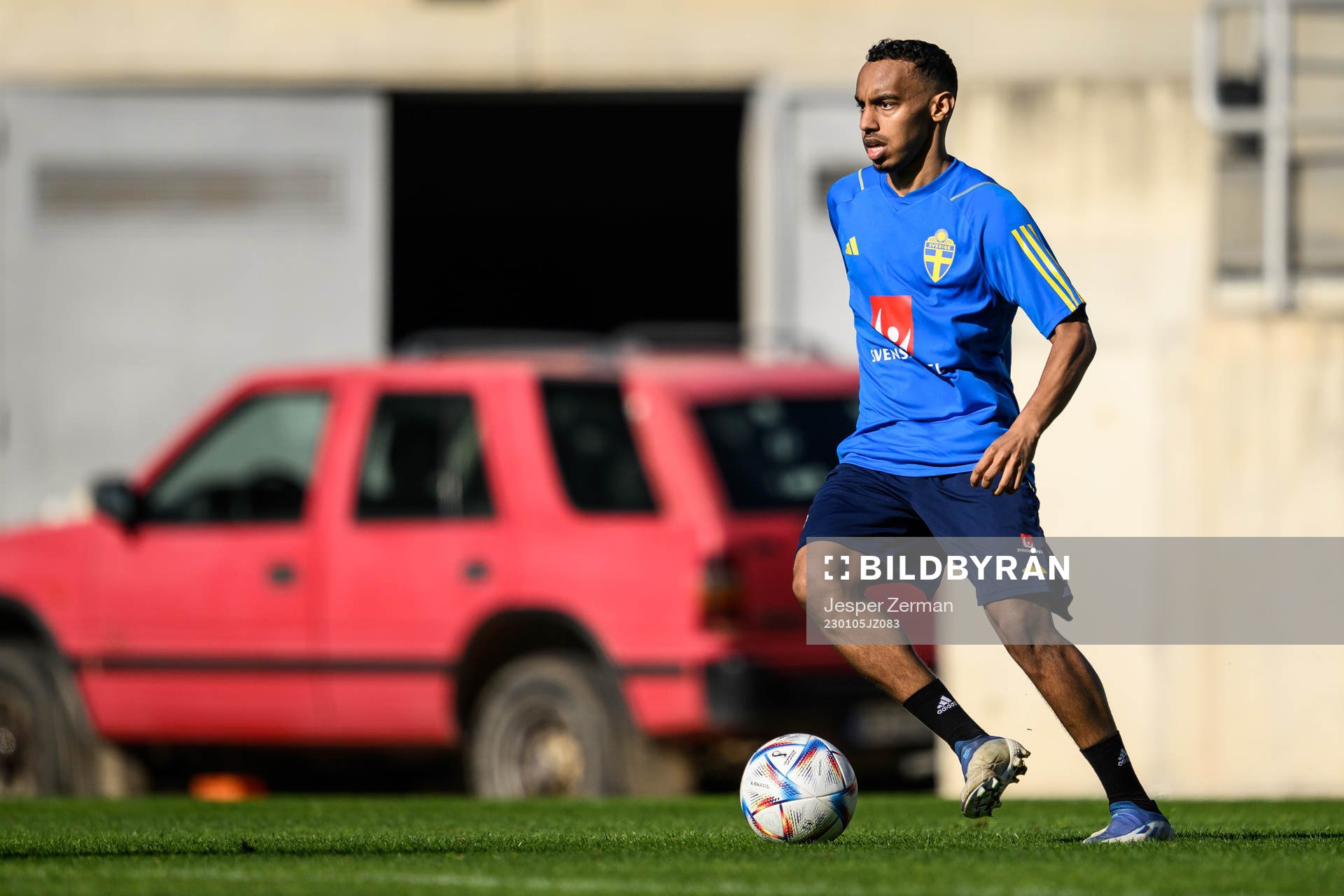 Bilal Hussein of the Swedish men's football national team