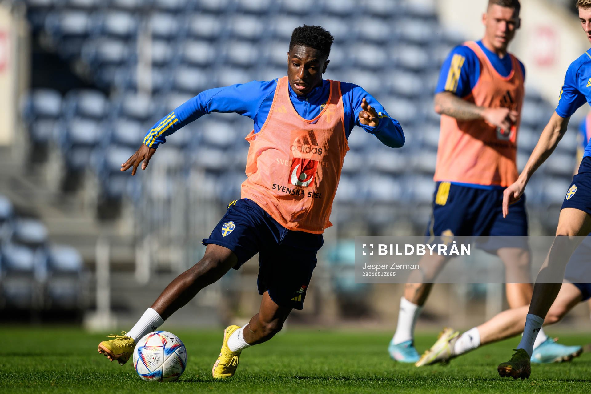 Josafat Mendes of the Swedish men's football national team