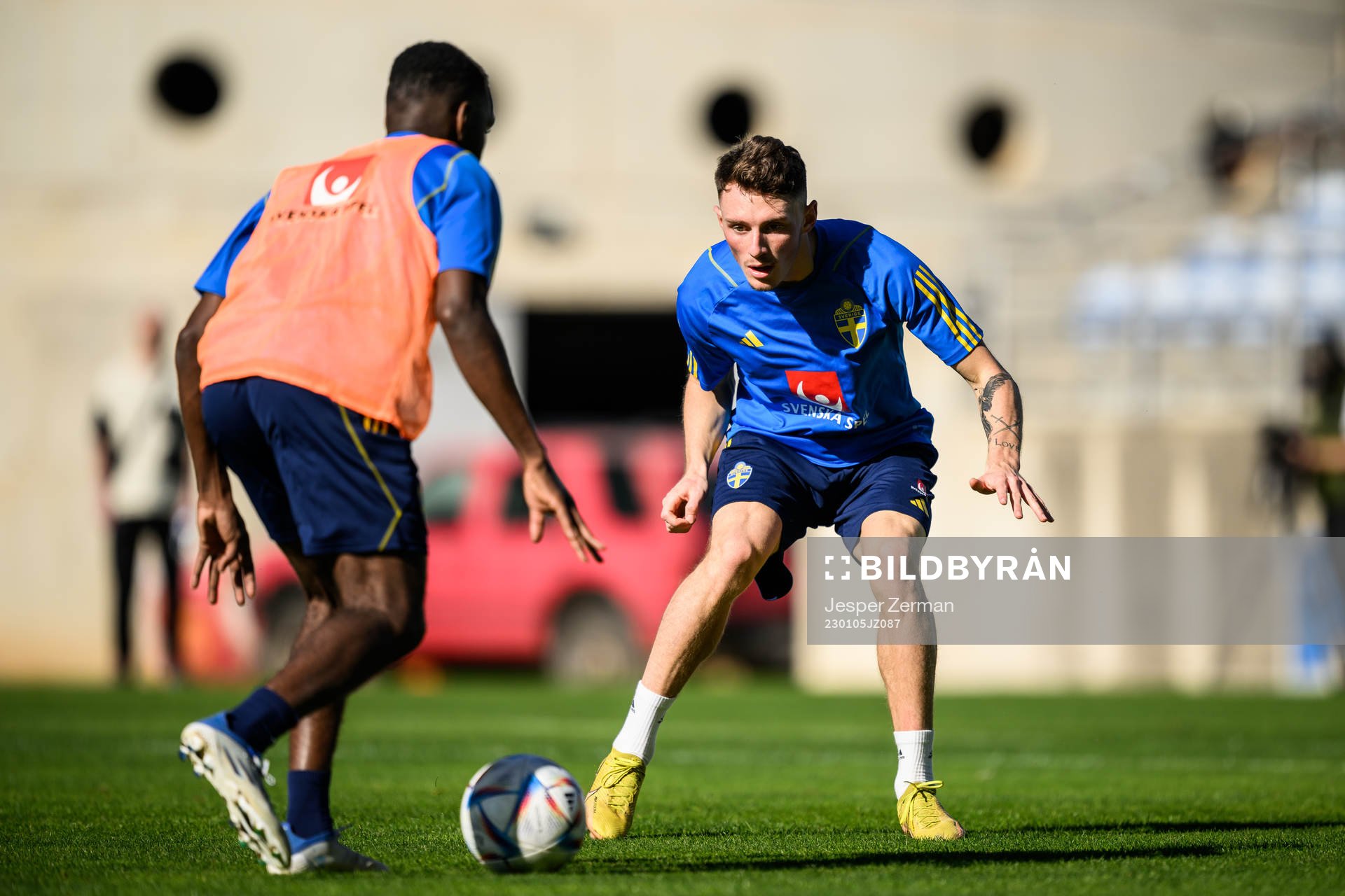 Noah Persson of the Swedish men's football national team at