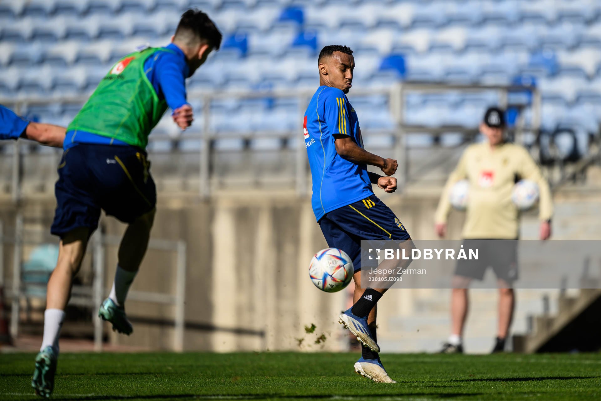 Bilal Hussein of the Swedish men's football national team