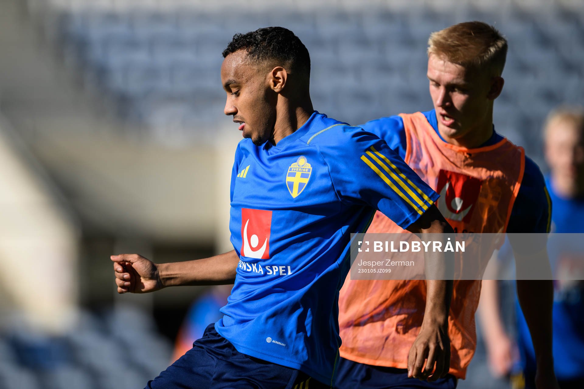 Bilal Hussein and Carl Gustafsson of the Swedish men's