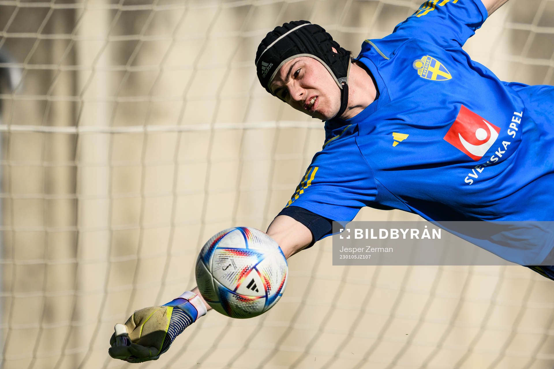 goalkeeper Jacob Widell Zetterström of the Swedish men's