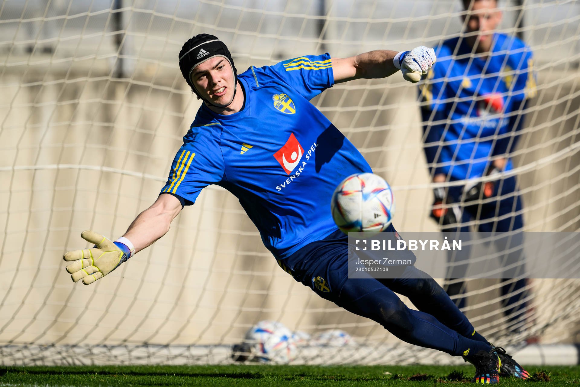 goalkeeper Jacob Widell Zetterström of the Swedish men's