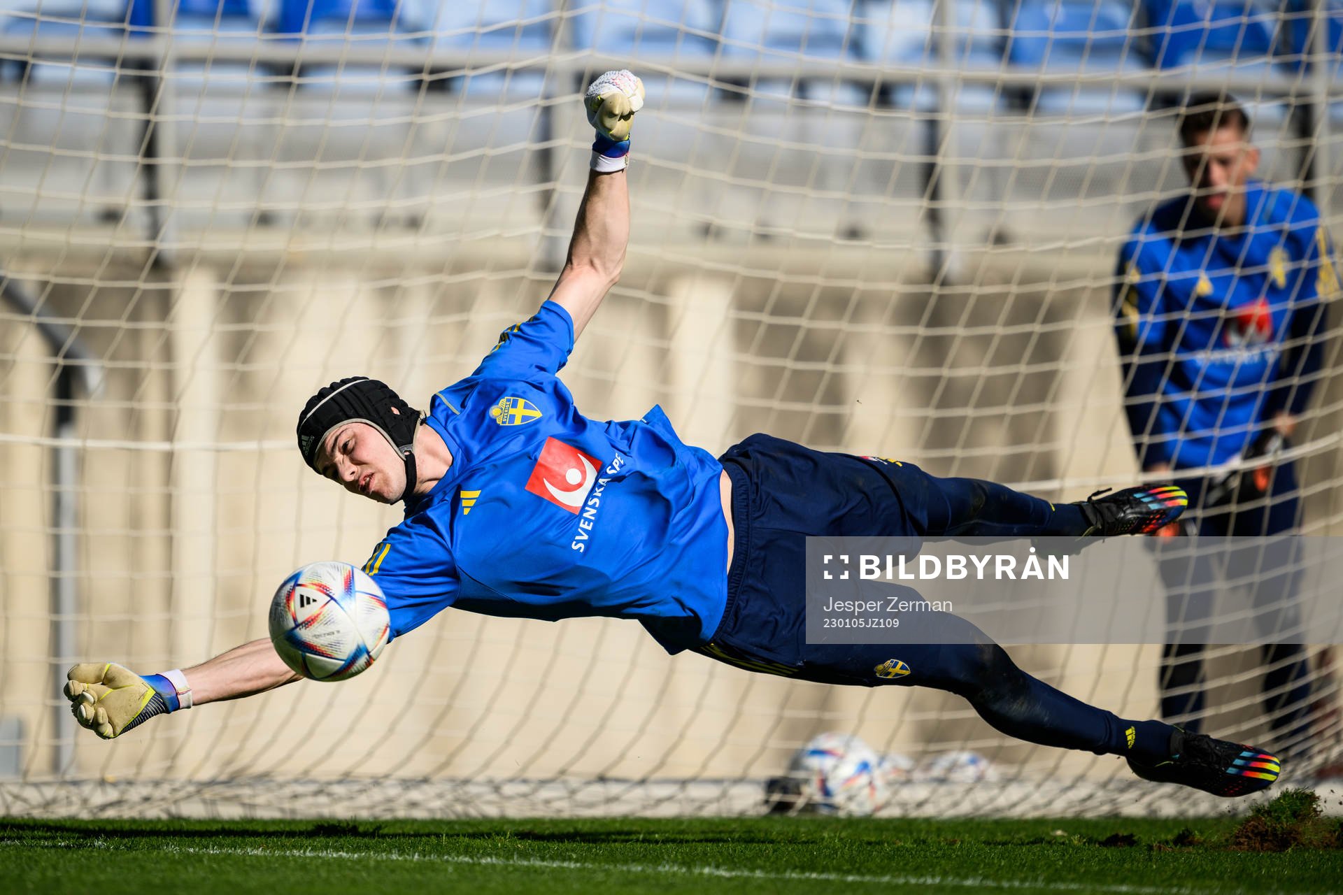 goalkeeper Jacob Widell Zetterström of the Swedish men's