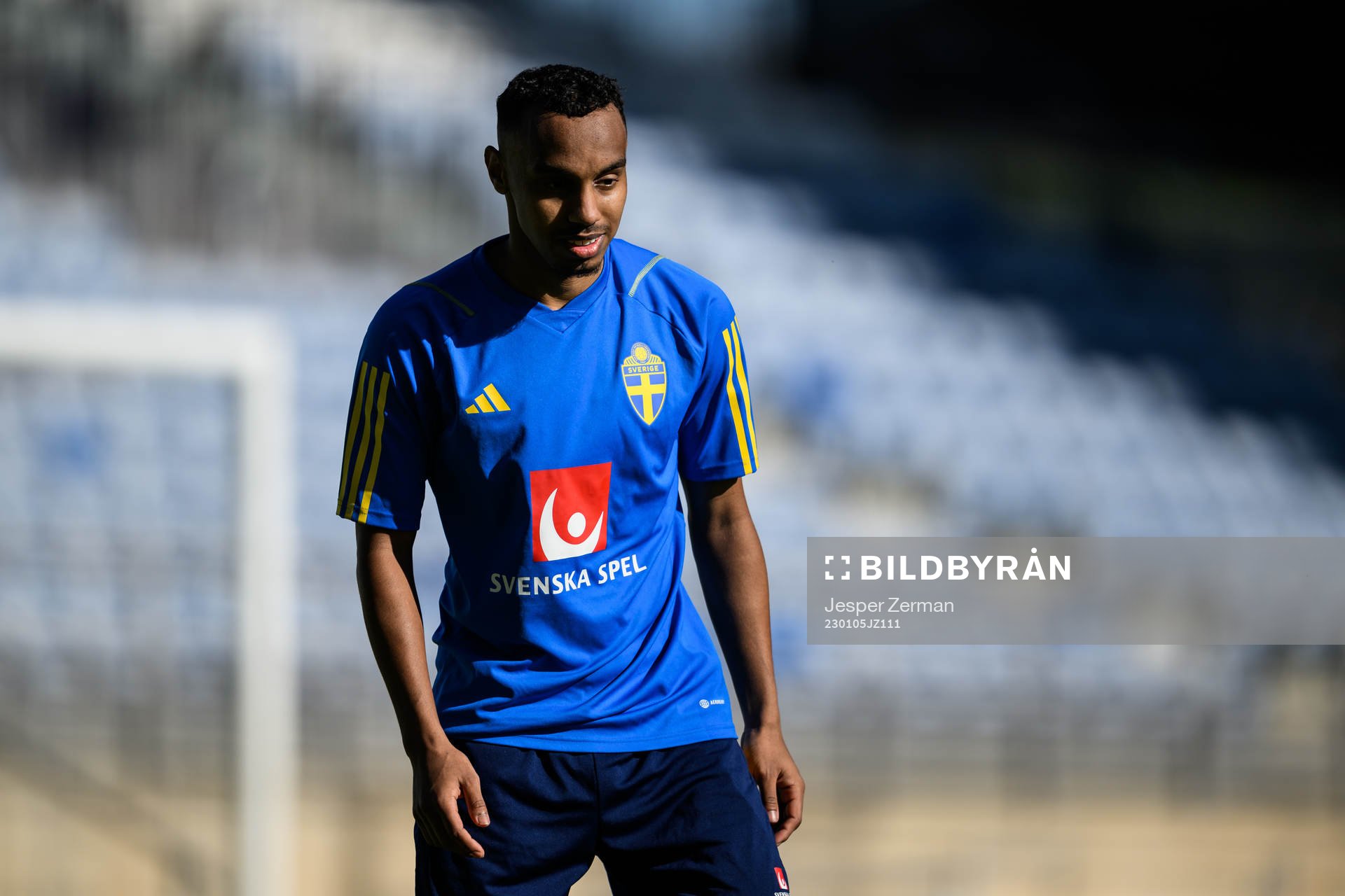 Bilal Hussein of the Swedish men's football national team