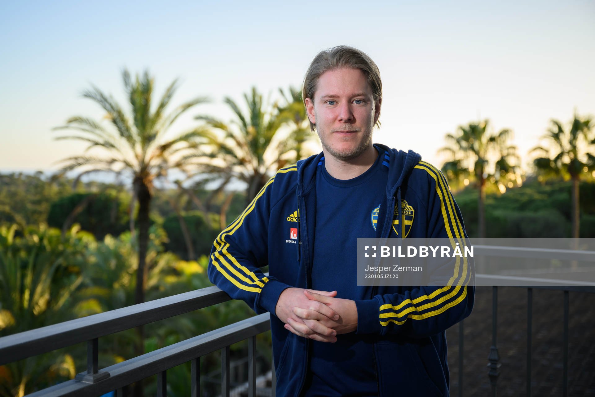 Press officer Fredrik Madestam of the Swedish men's