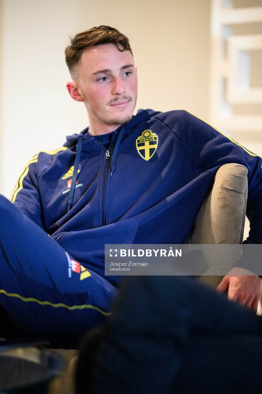 Noah Persson of the Swedish men's football national team at
