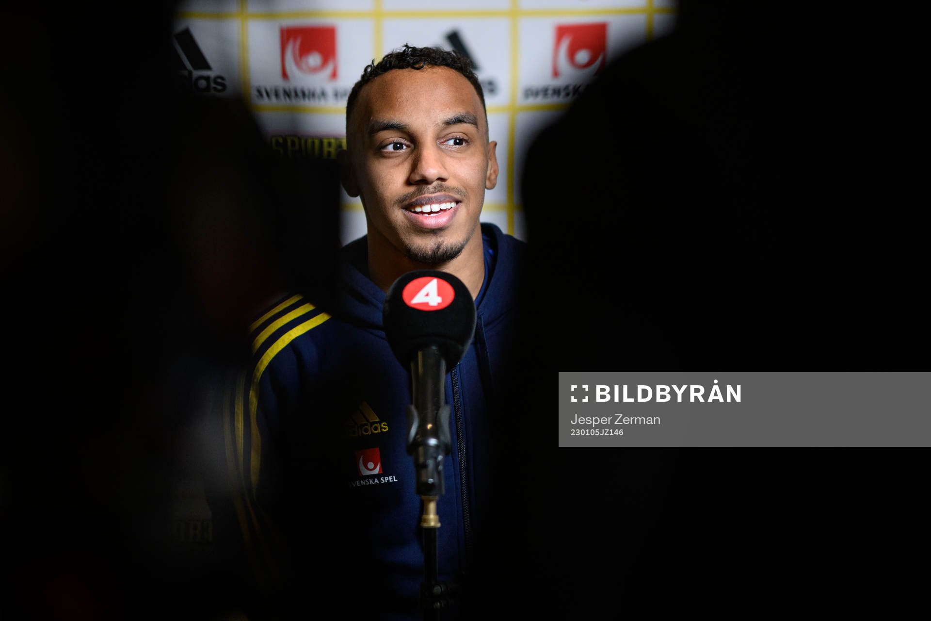 Bilal Hussein of the Swedish men's football national team