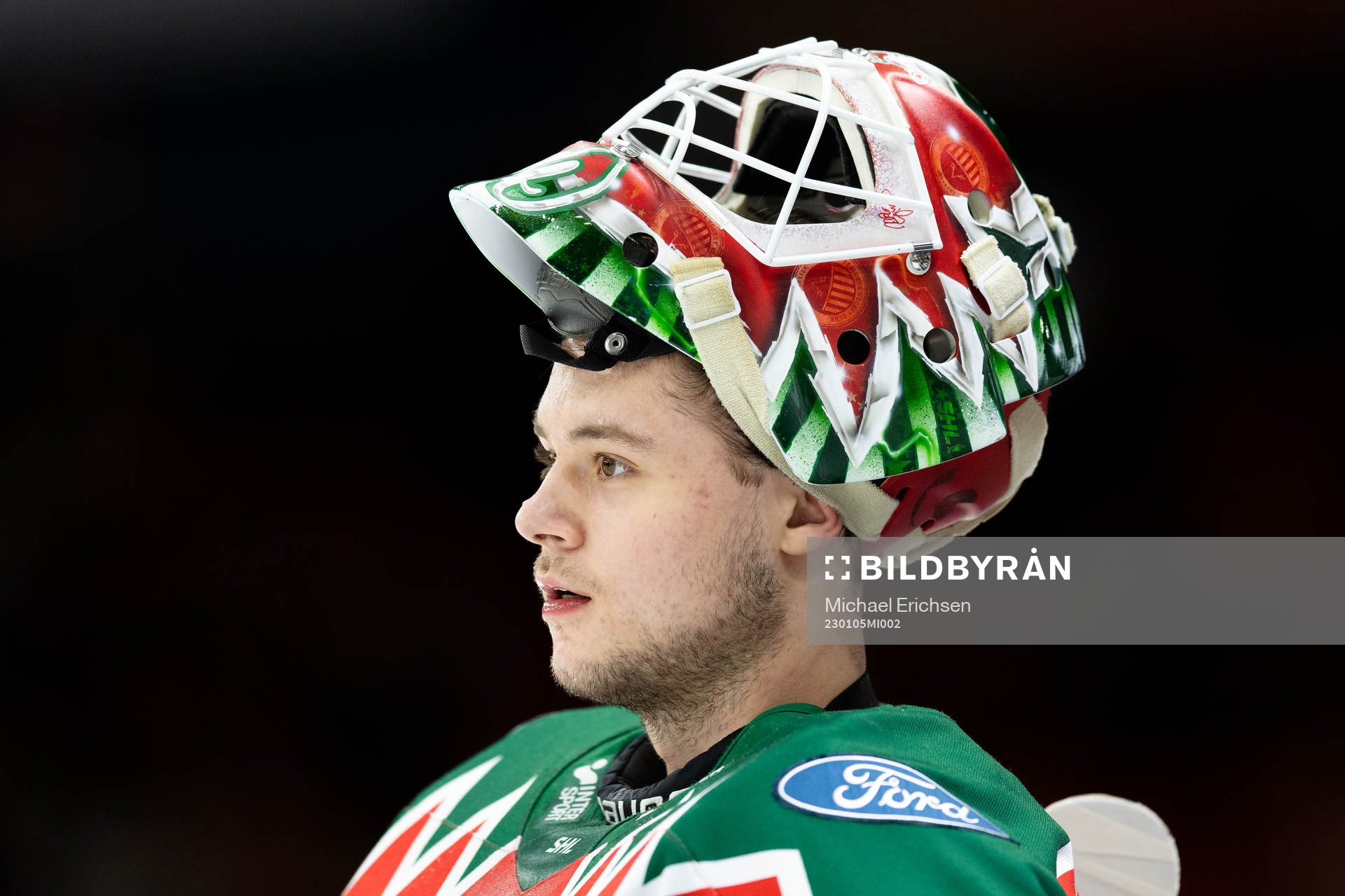 Frölundas målvakt Frederik Dichow