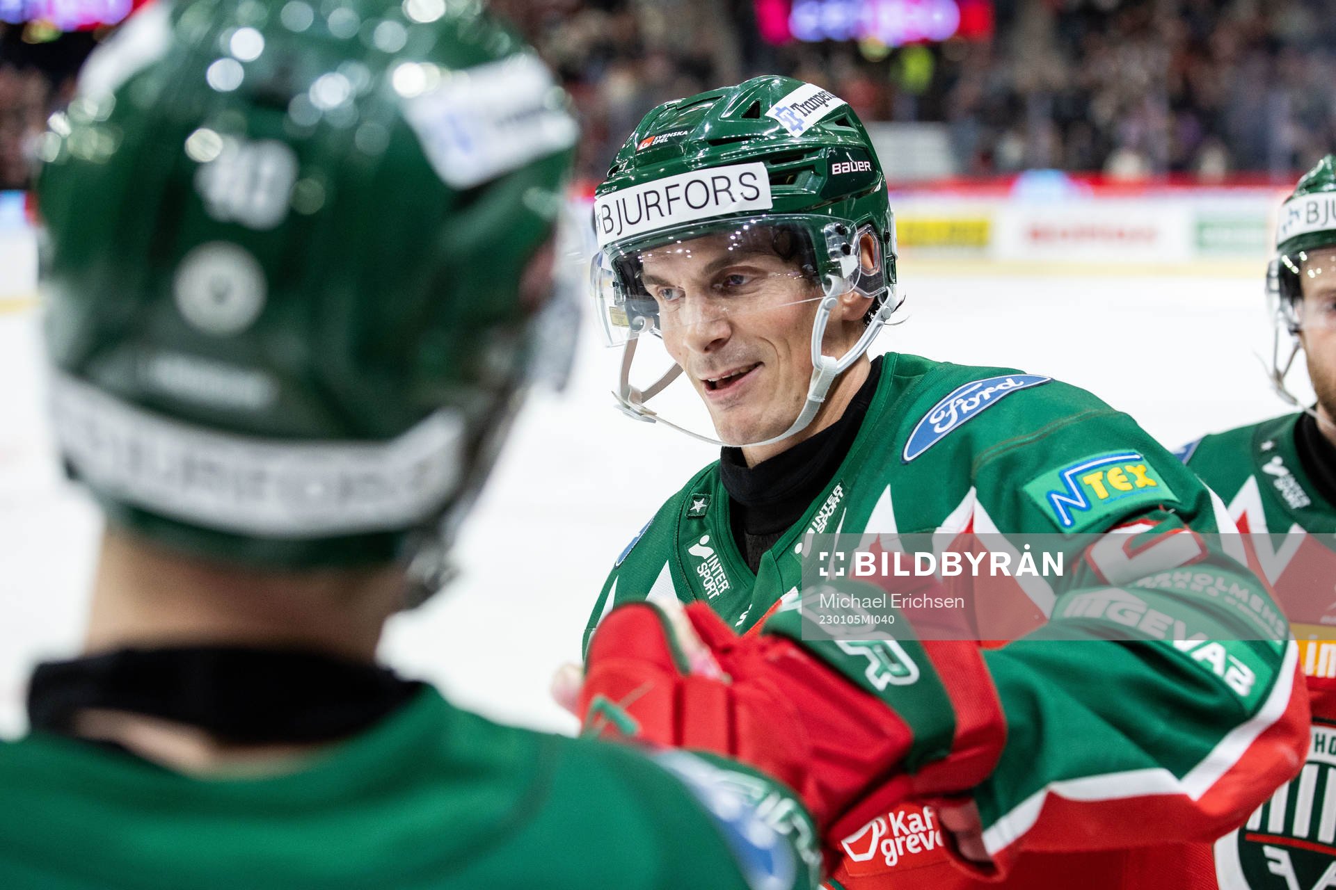Frölundas Loui Eriksson jublar