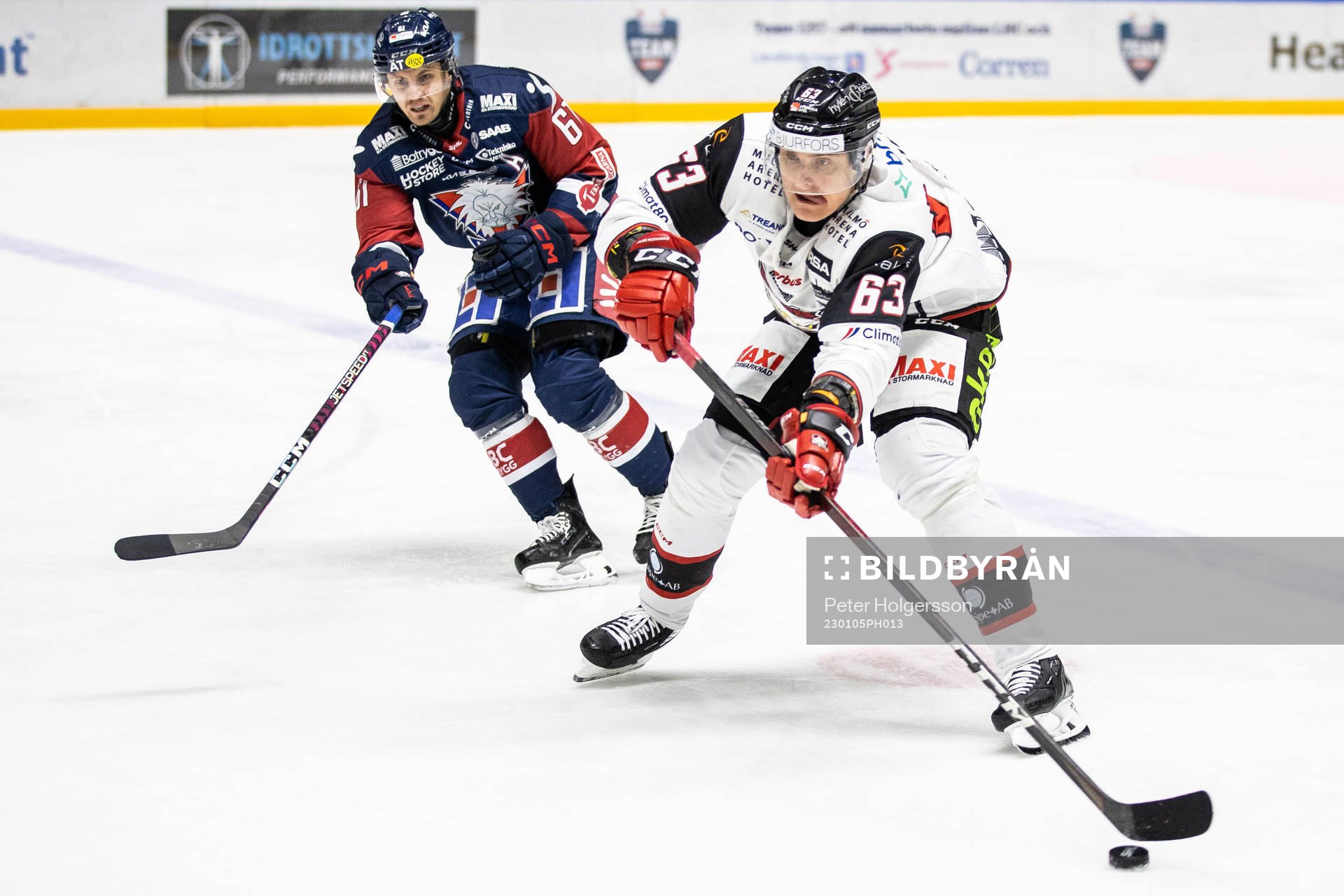 Linköpings Markus Ljungh och Malmö Redhawks Fredrik