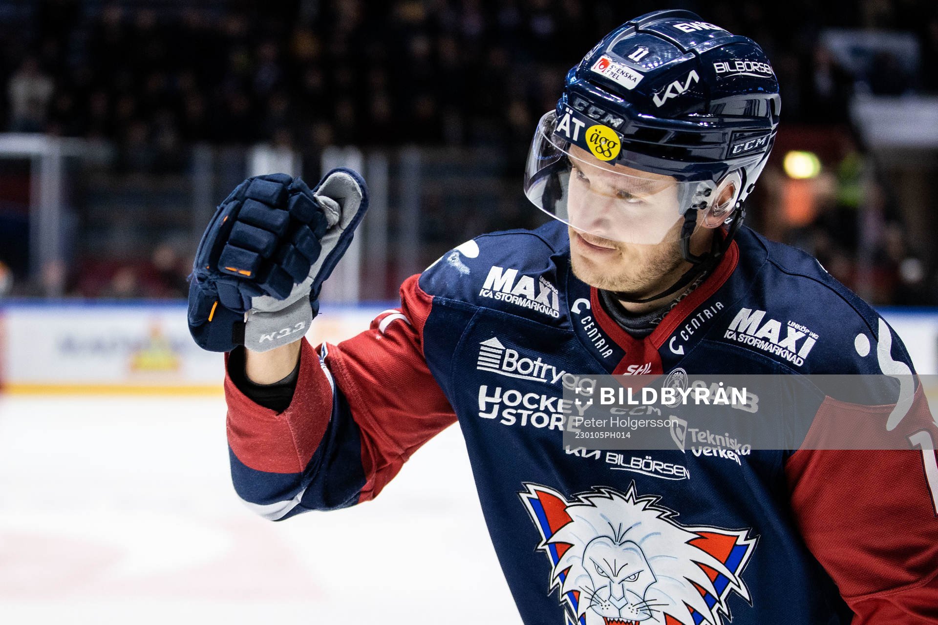 Linköpings Henrik Törnqvist jublar