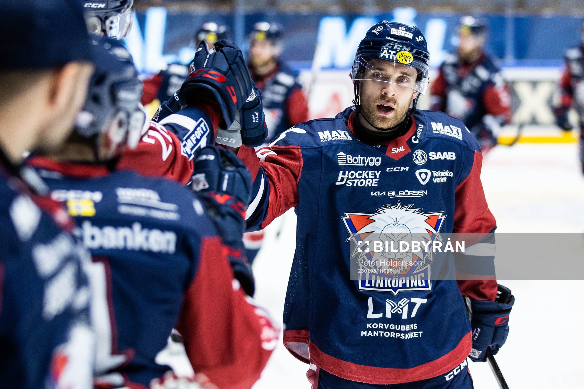 Linköpings Patrick Russell jublar