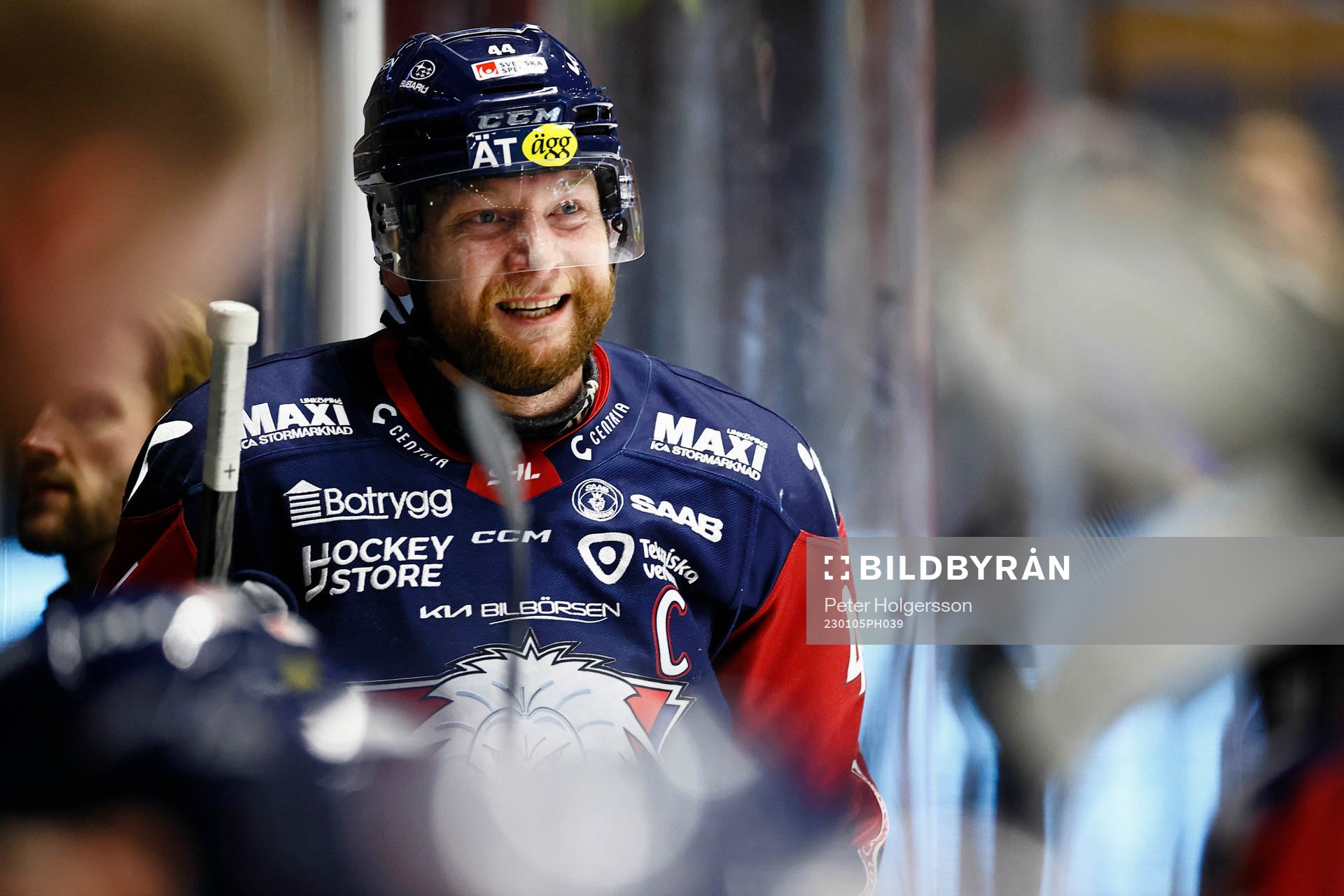 Linköpings Jonas Junland grimaserar