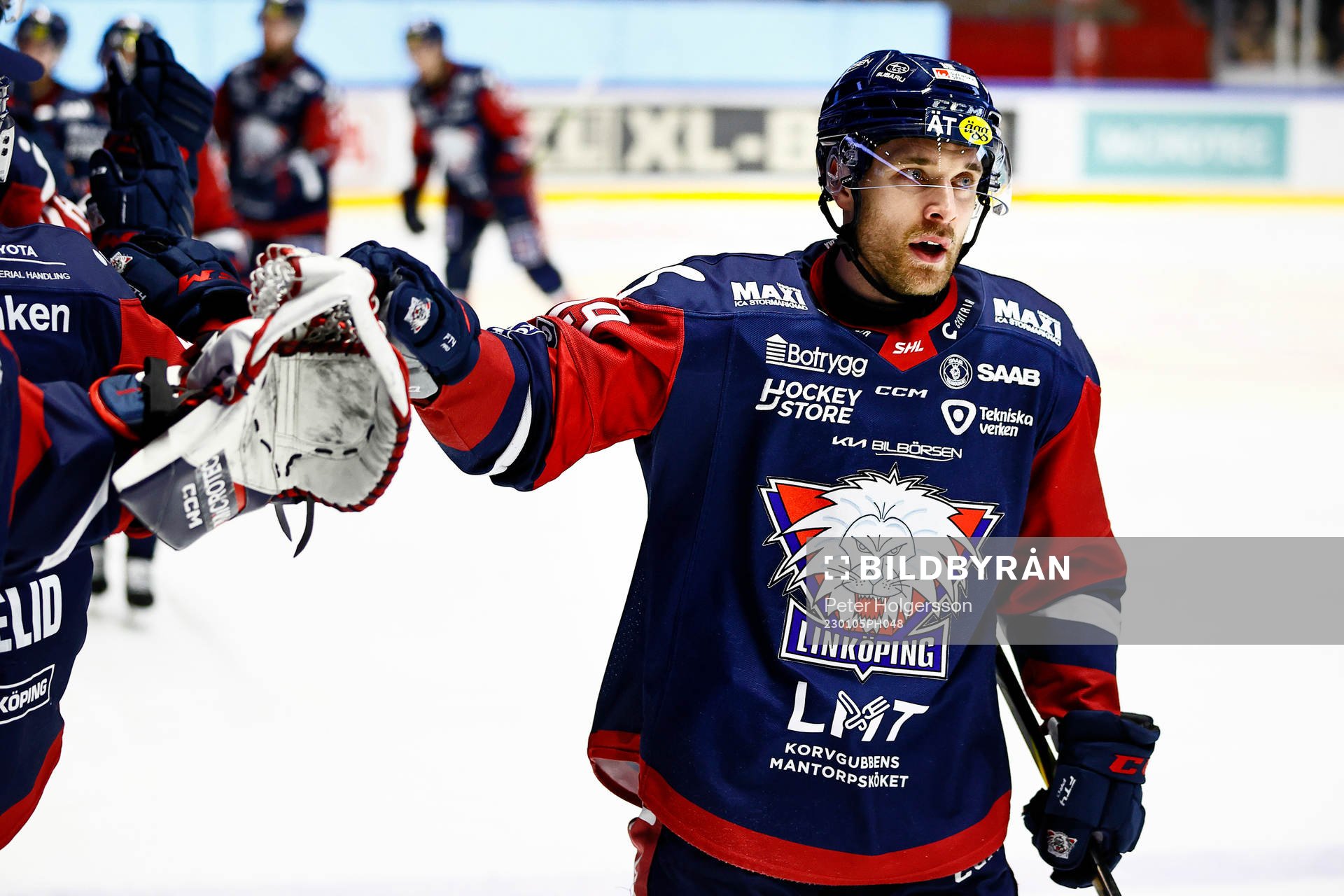 Linköpings Patrick Russell jublar