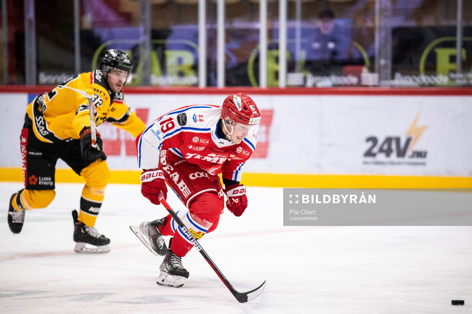 Luleås Oscar Engsund och Timrås Erik Andersson