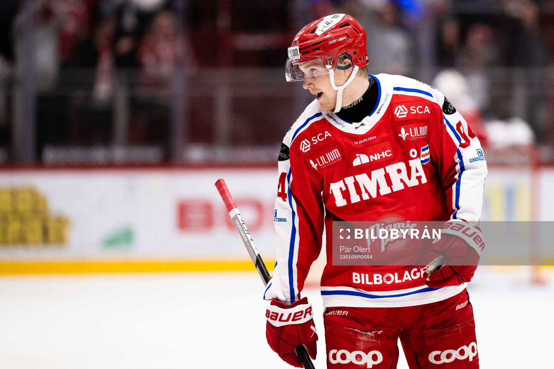 Timrås Sebastian Hartmann jublar