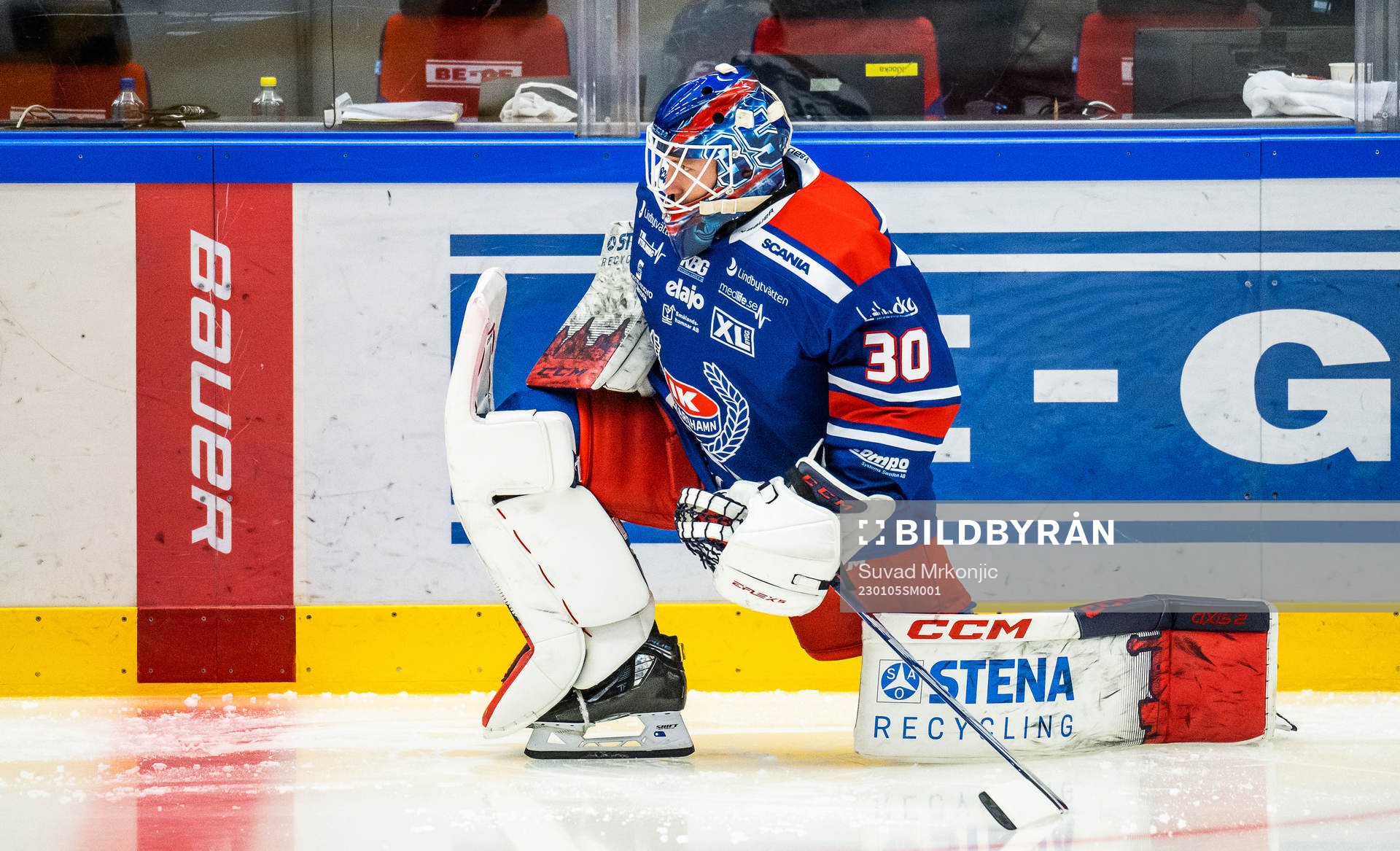 Oskarshamns målvakt Emil Kruse