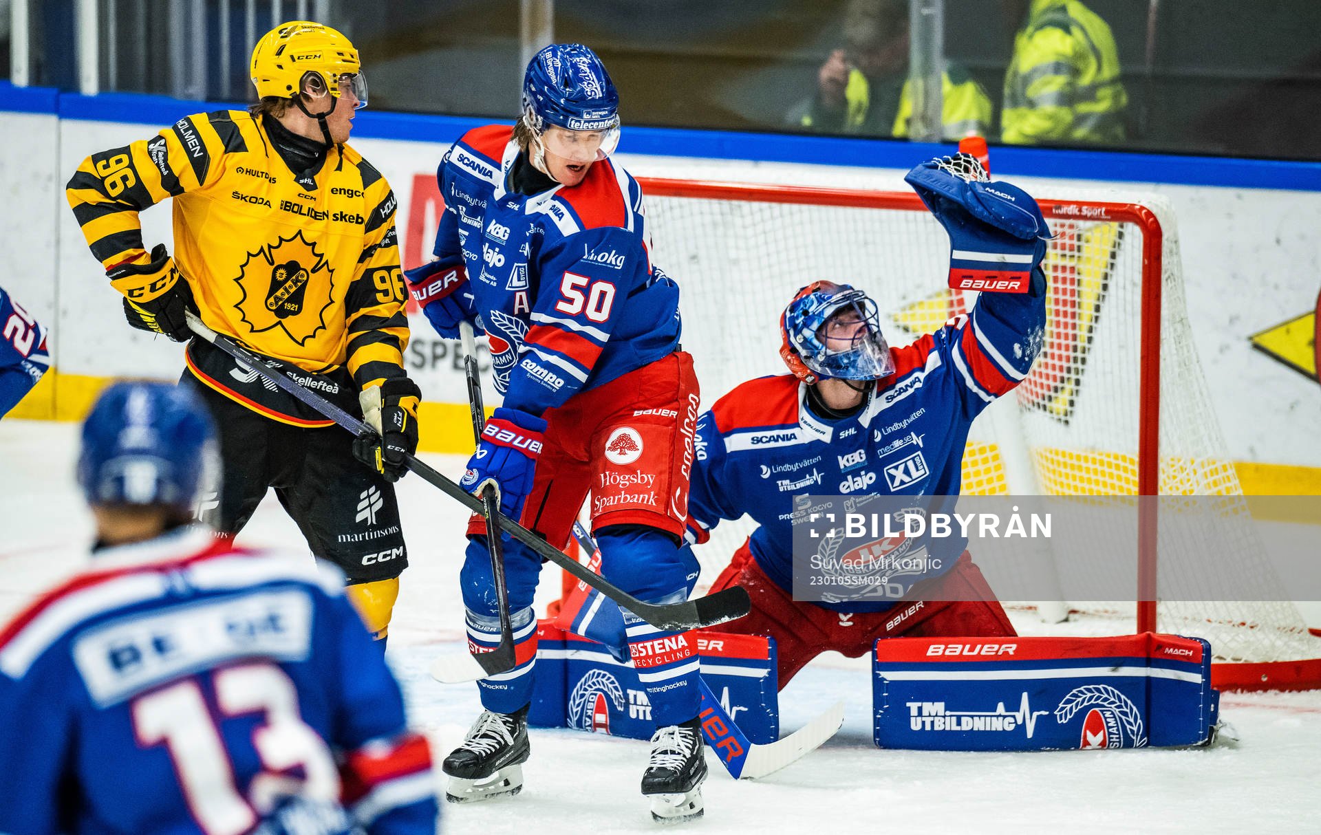 Skellefteås Rickard Hugg, Oskarshamns Juuso Riikola och