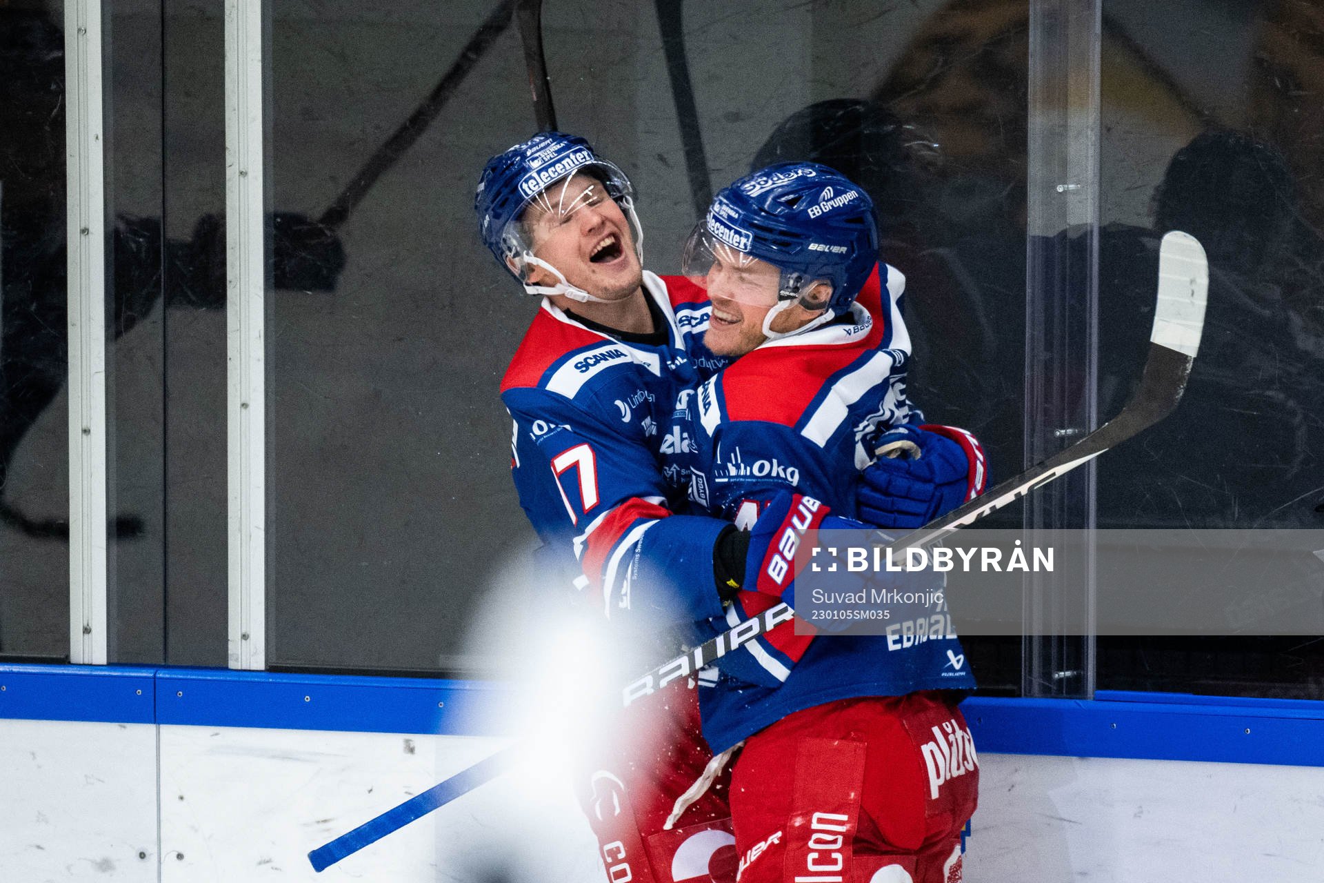 Oskarshamns Johan Johnsson jublar med Jonas Engström