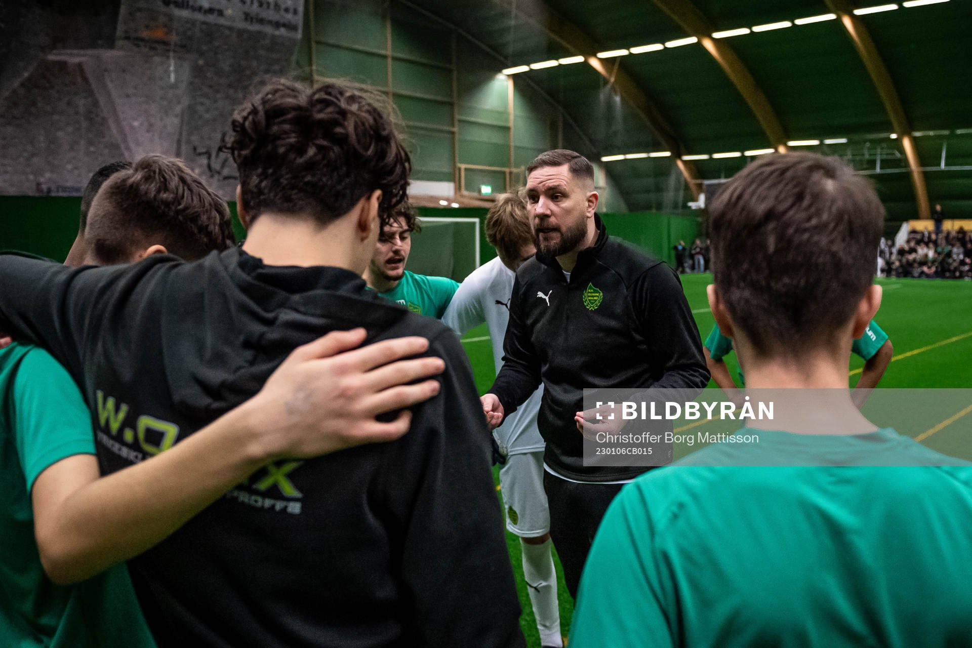 BK Olympic P16s tränare Johan Baltaev Persson