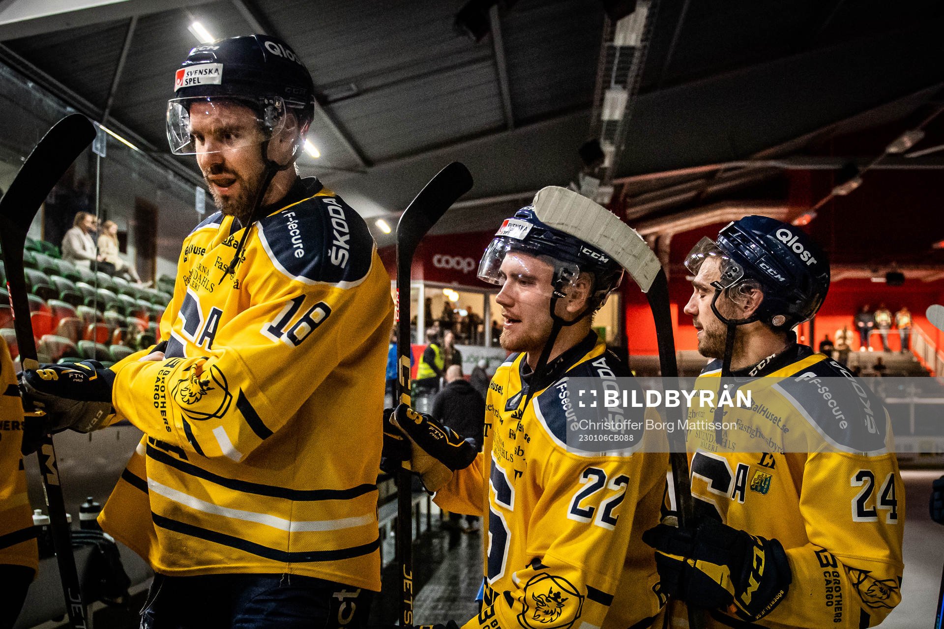 Södertäljes Linus Videll, Jacob Bjerselius och Jacob